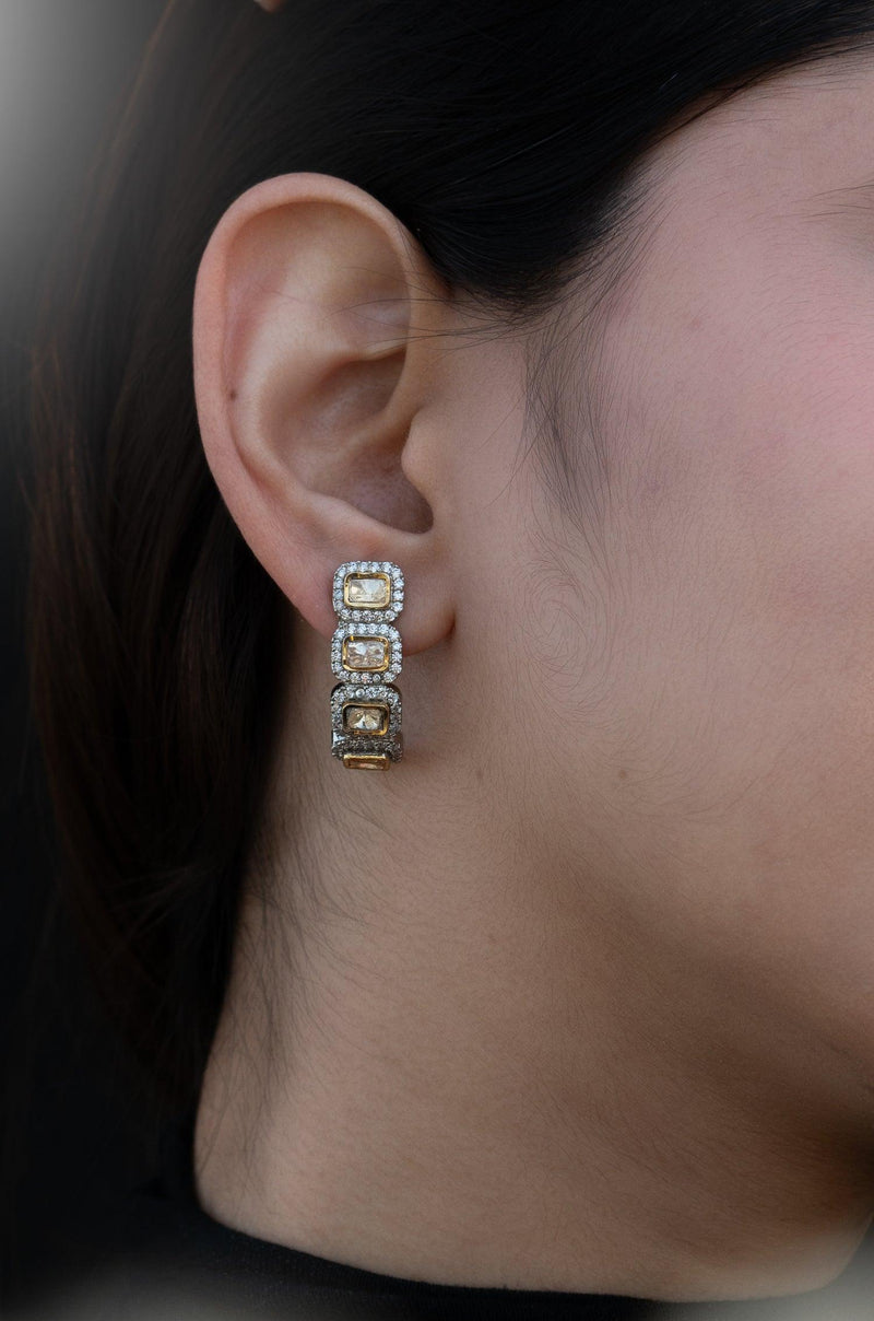 Polki Harmony Hoops - Dyulokha