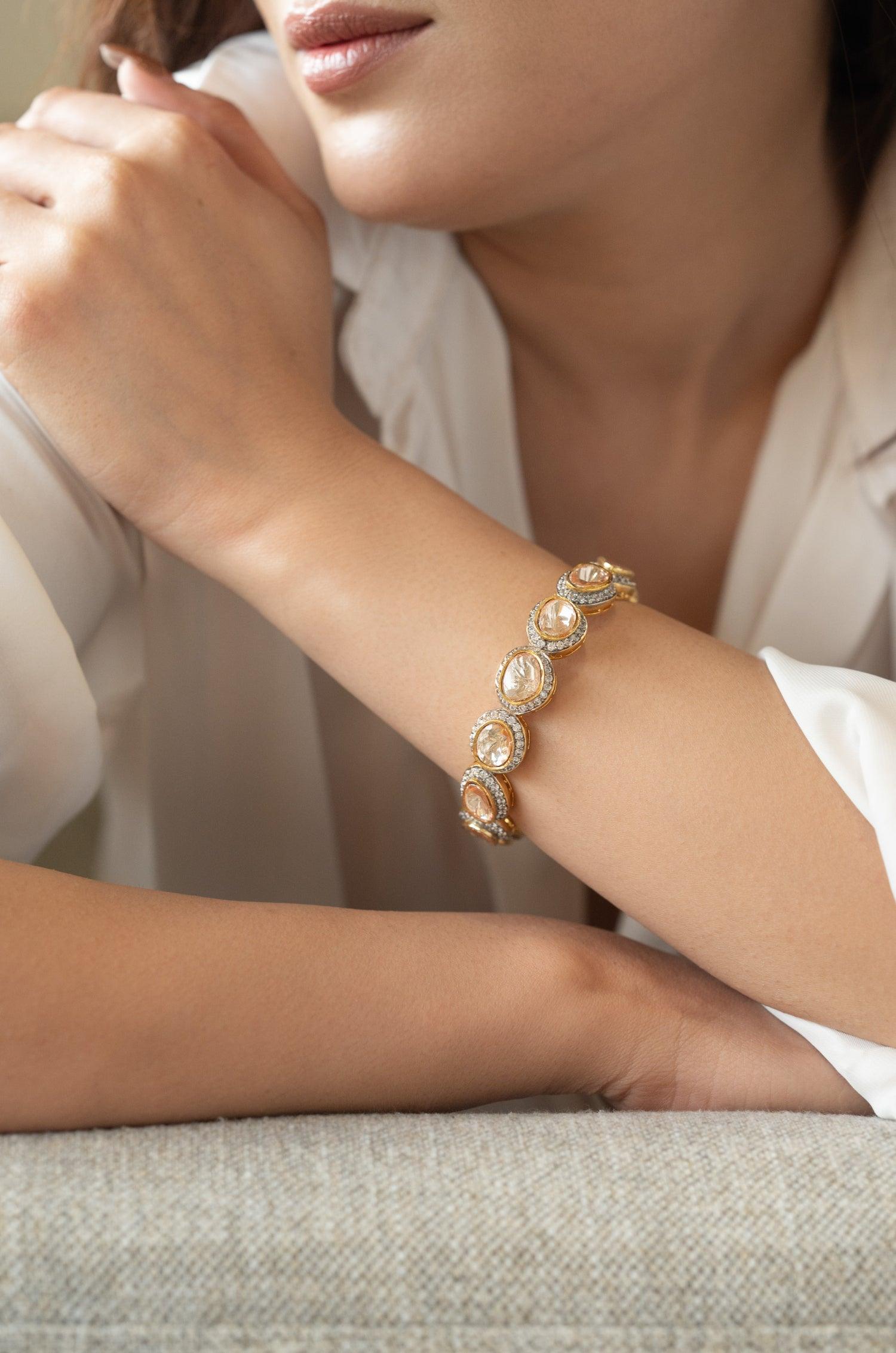 Dazzling Polki Bangle - Dyulokha