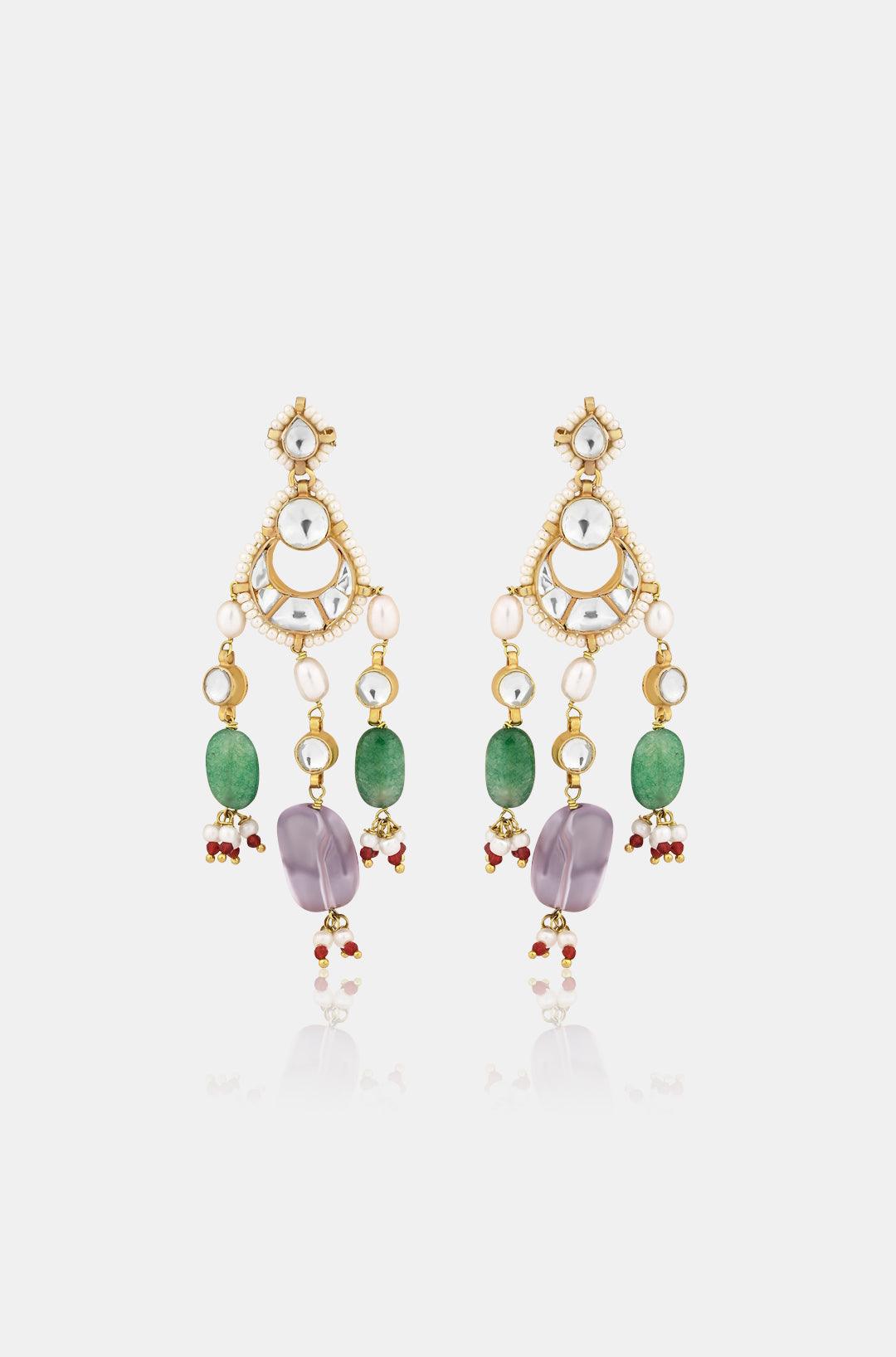 Radiant Kundan Earrings - Dyulokha