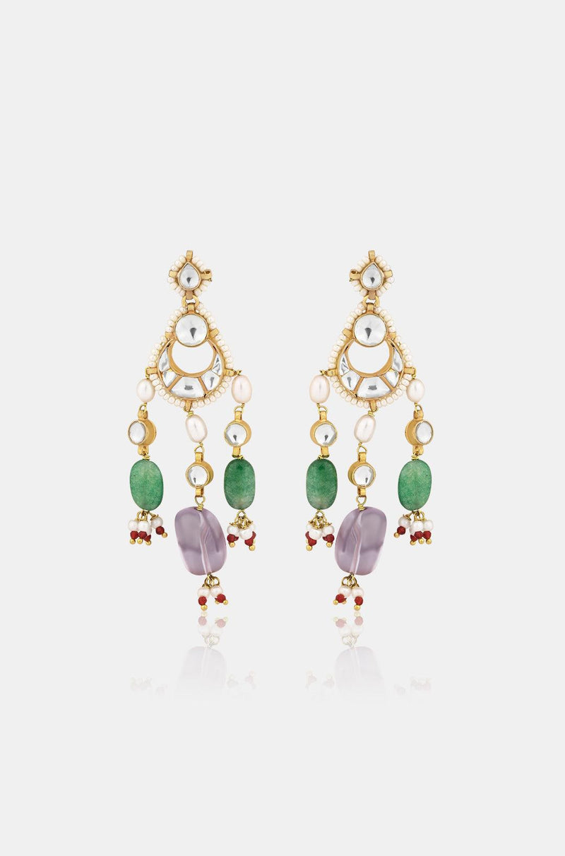 Radiant Kundan Earrings - Dyulokha