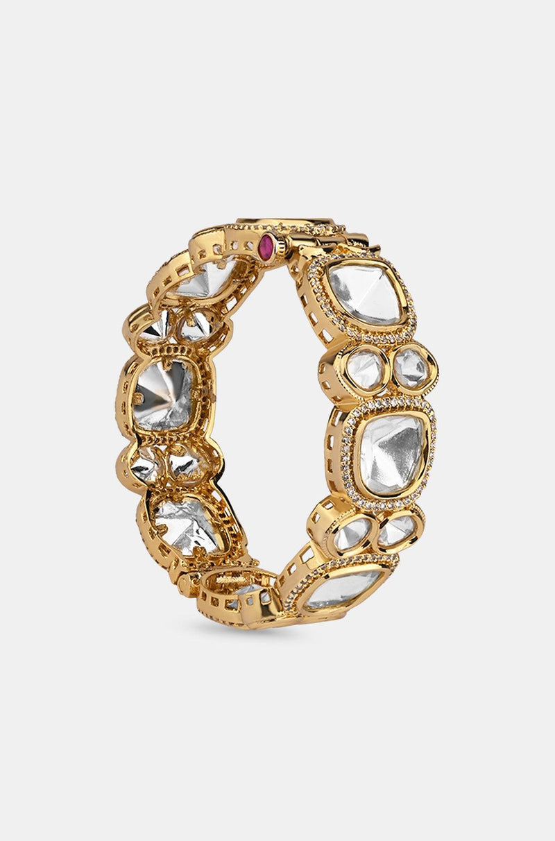 Radiant Polki Bangle - Dyulokha