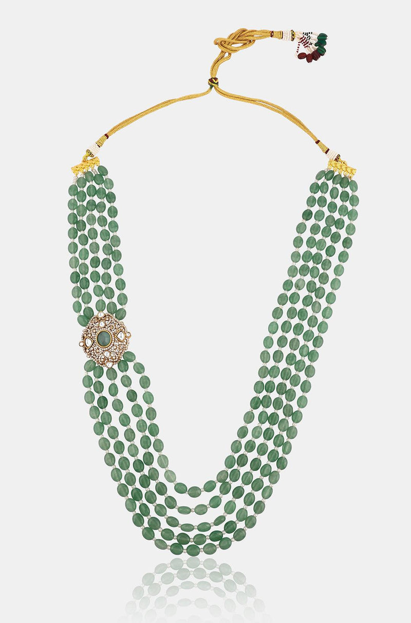 Minty Polki Elegance Necklace - Dyulokha