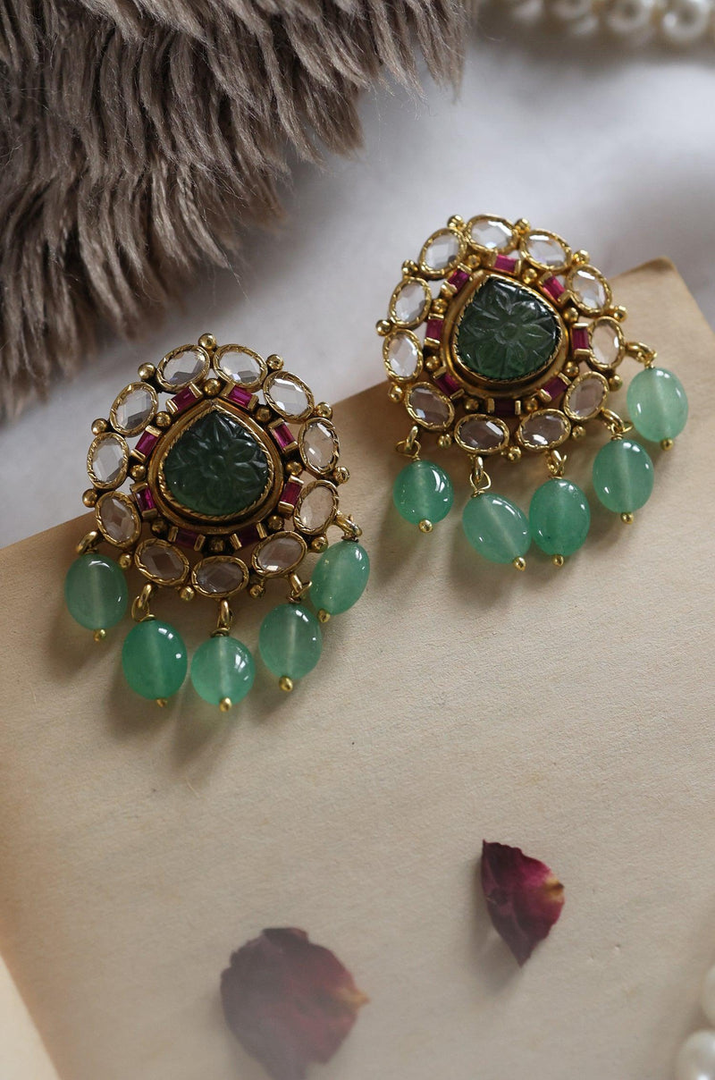 Green Radiance Studs - Dyulokha