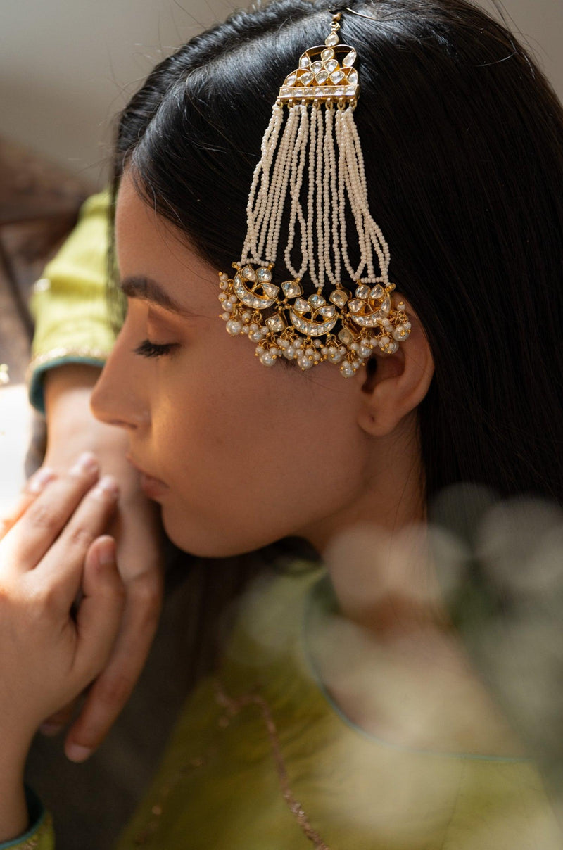 Royal Kundan Pearl Passa - Dyulokha