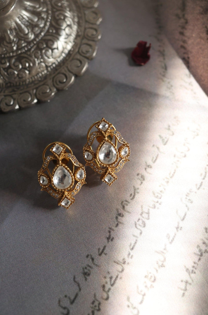 Polki Brilliance Studs - Dyulokha