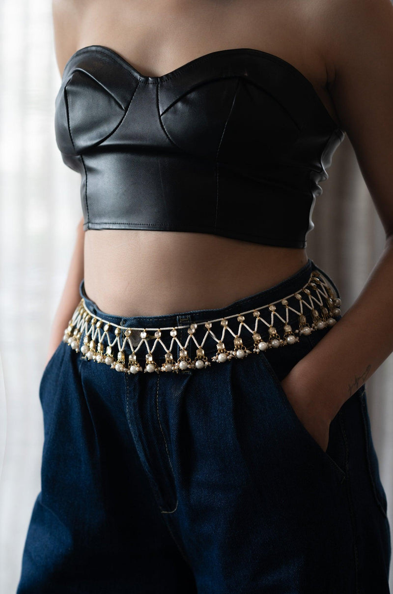 Kundan Pearl Kamarbandh - Dyulokha