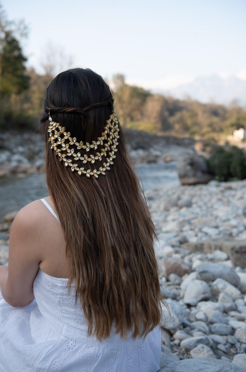 Kundan Hair Pin - Dyulokha