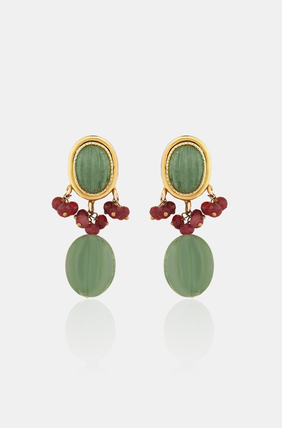 Scarlet Mint Choker Set - Dyulokha