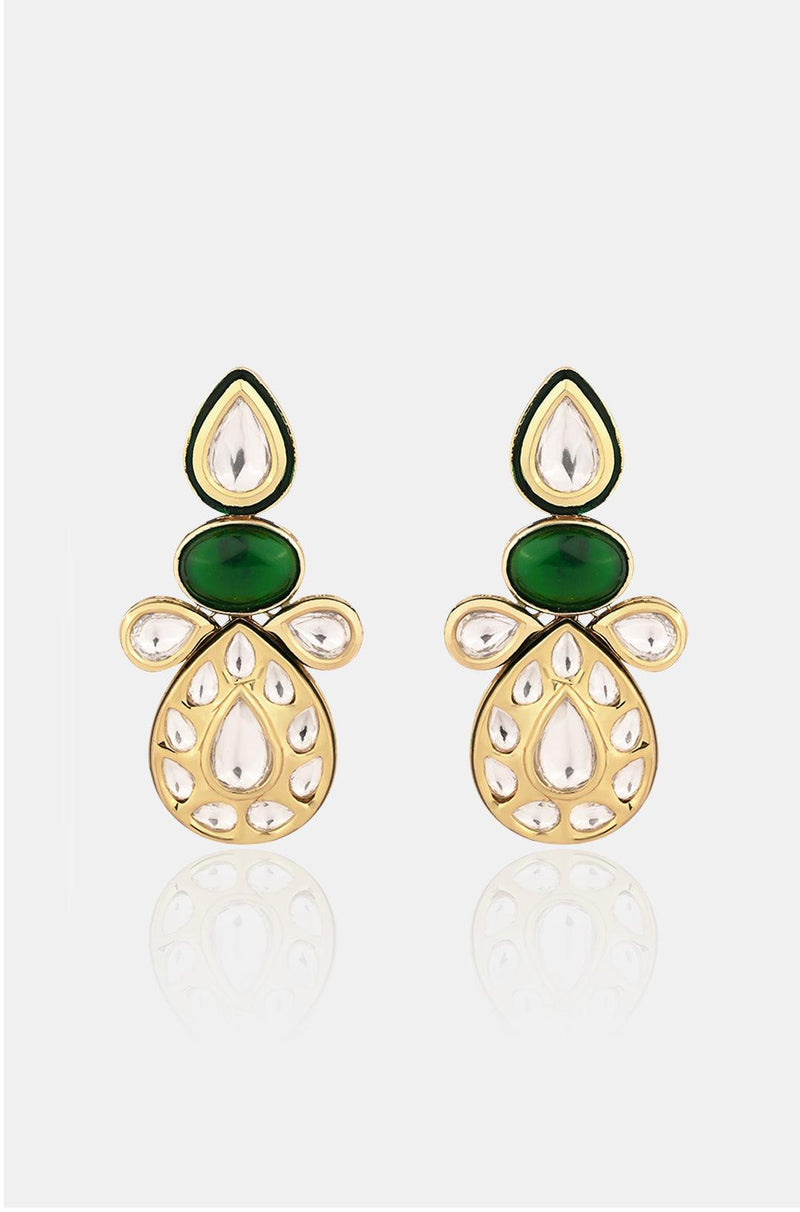 Emerald Elegance Kundan Set - Dyulokha