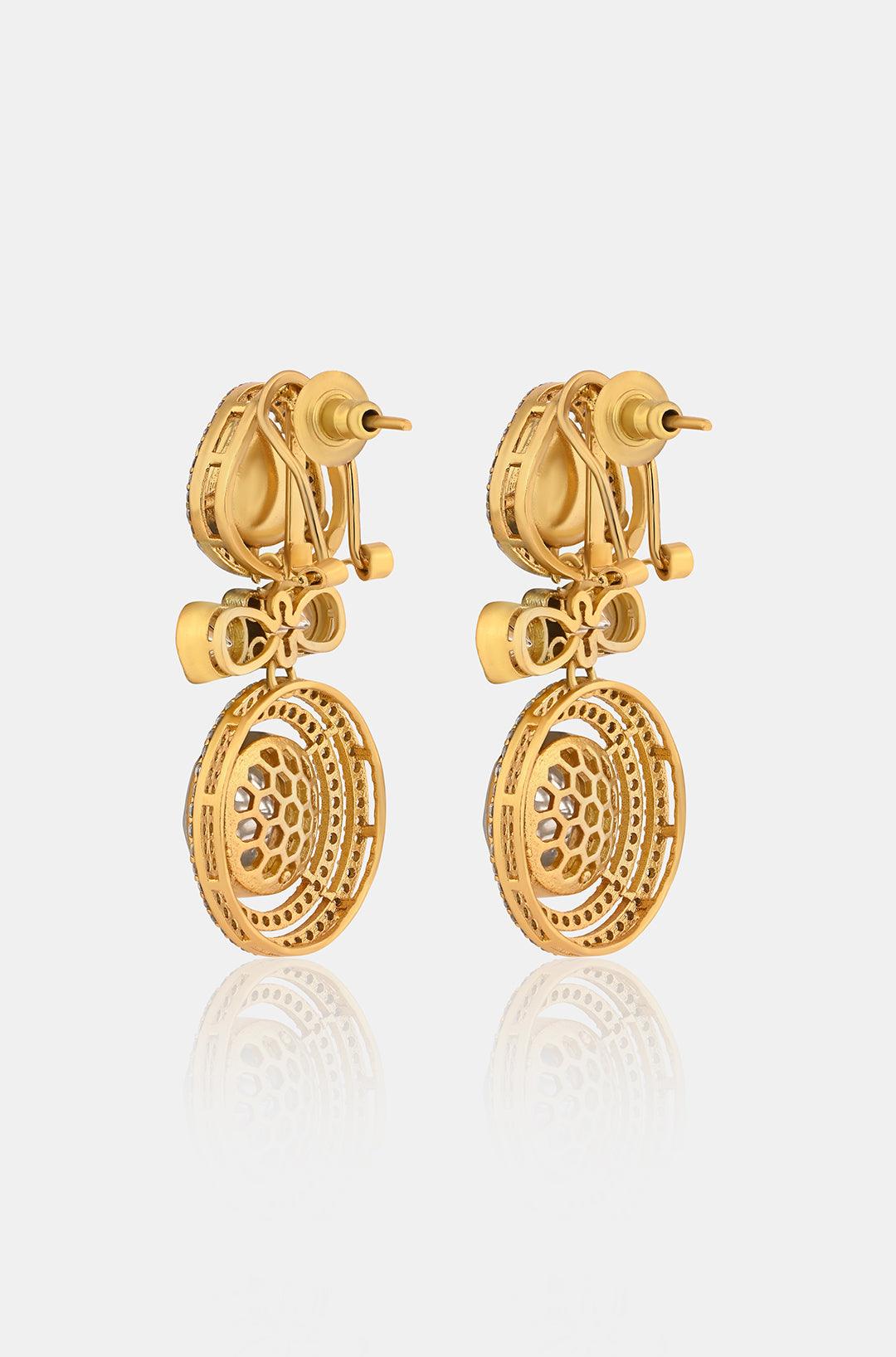 Polki Sparkle Earrings - Dyulokha