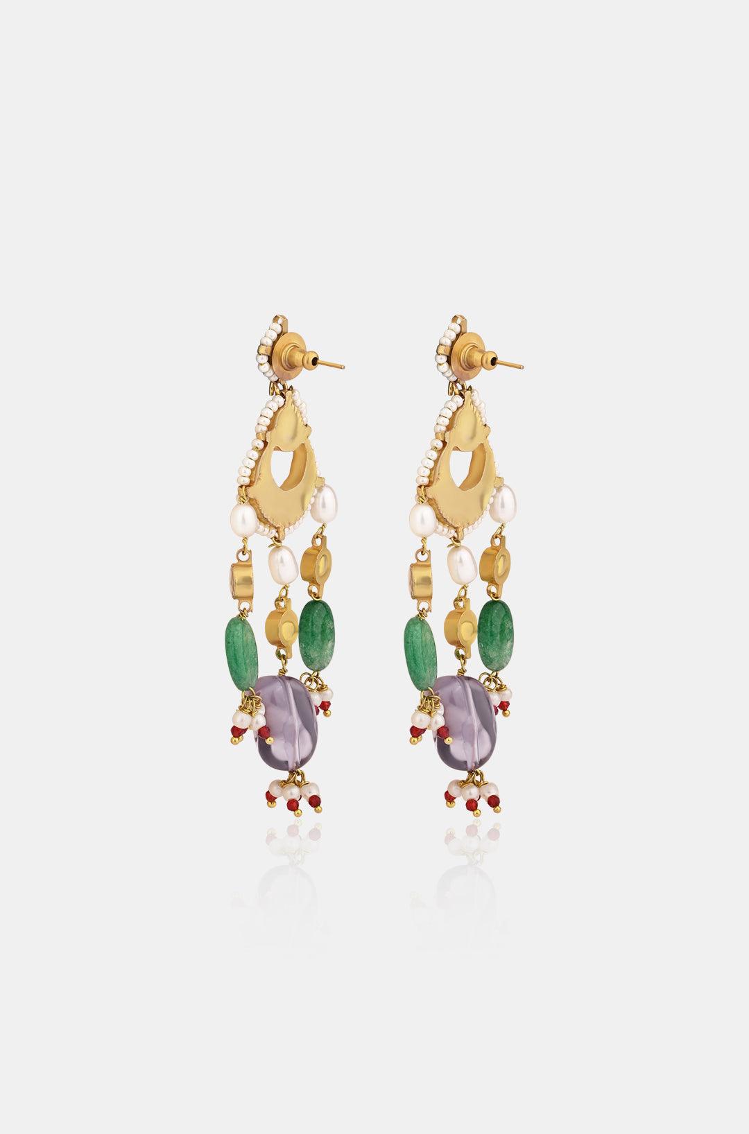 Radiant Kundan Earrings - Dyulokha