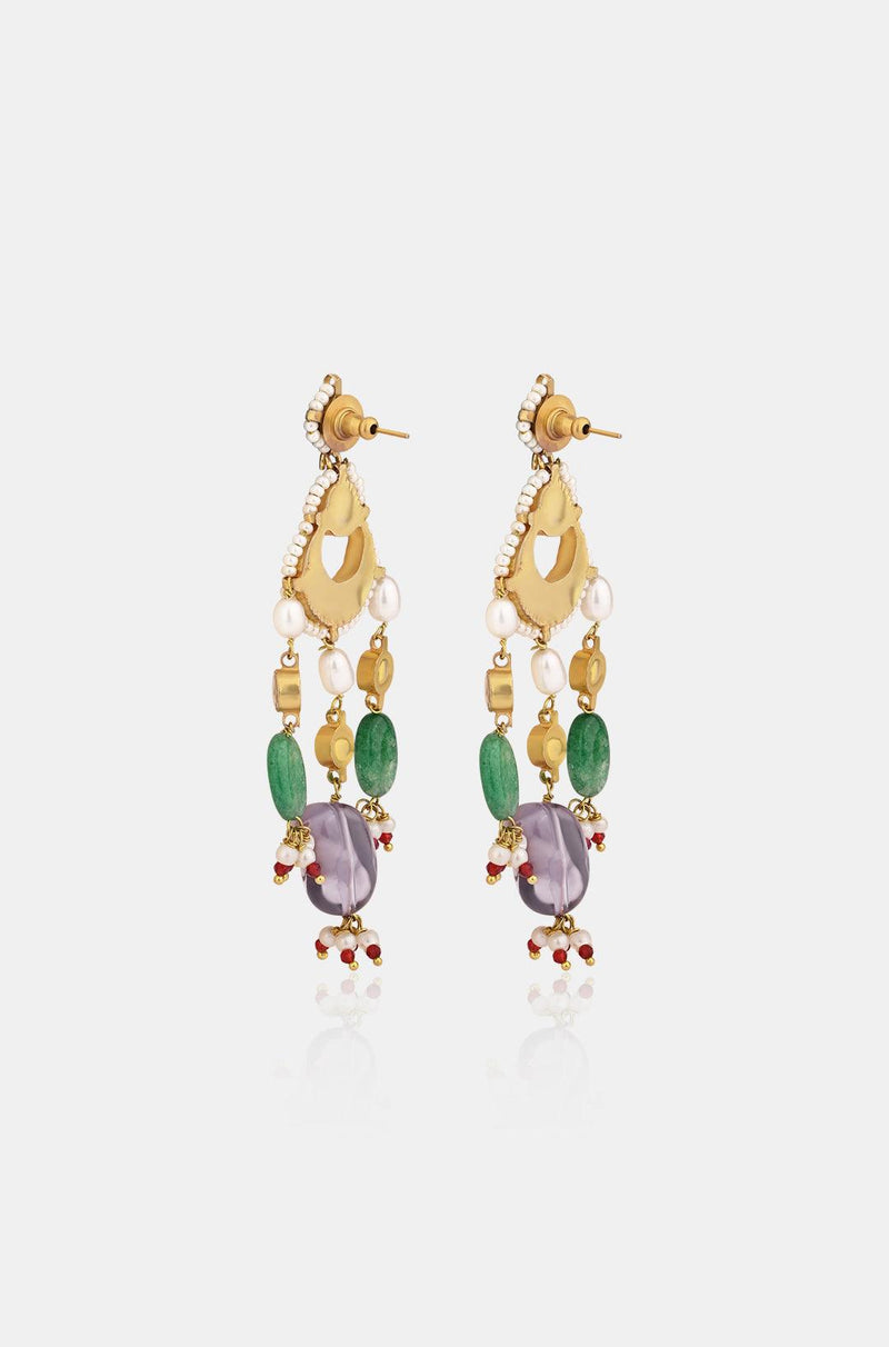 Radiant Kundan Earrings - Dyulokha