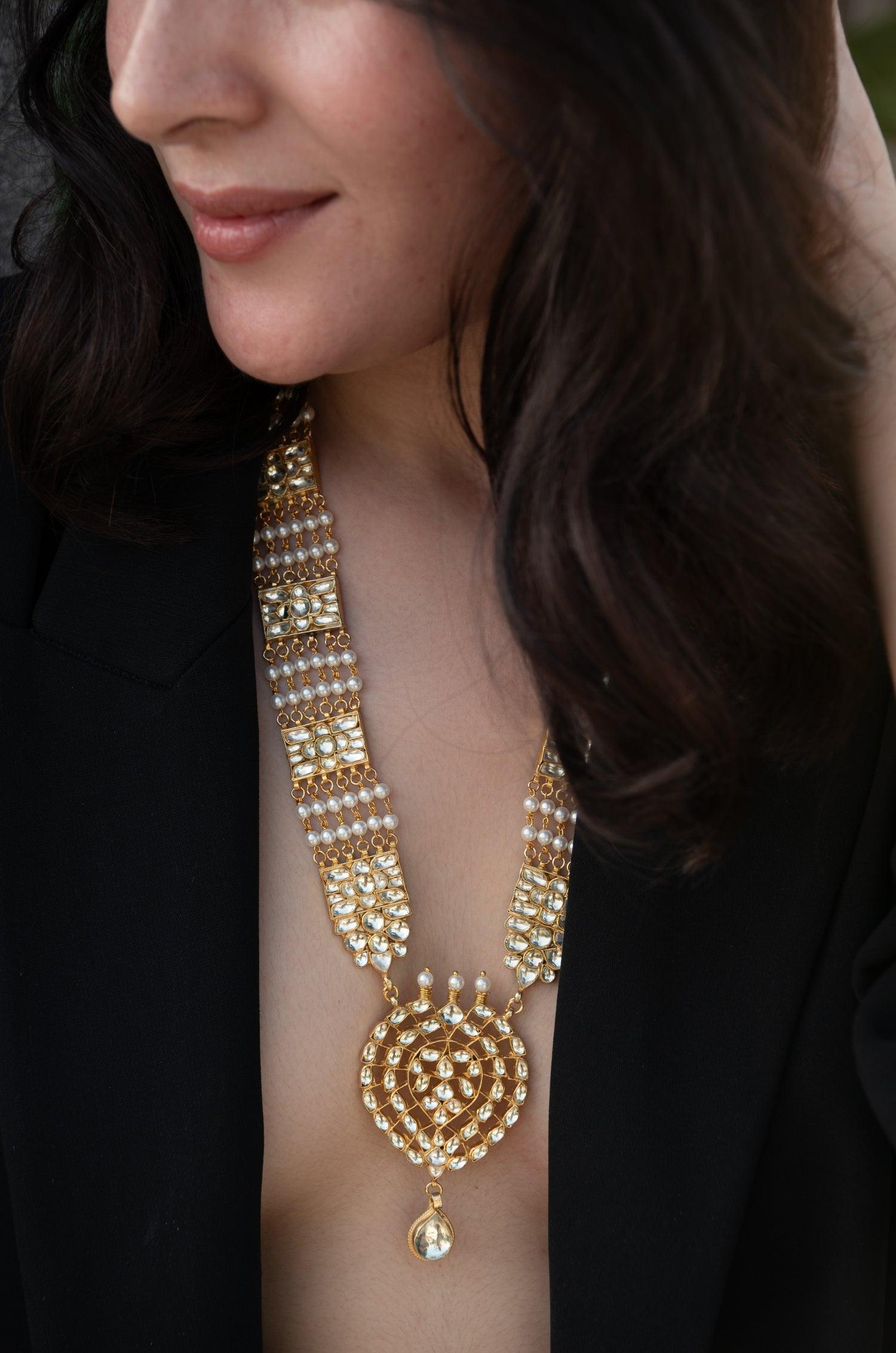 Kundan Glamour Long Set - Dyulokha