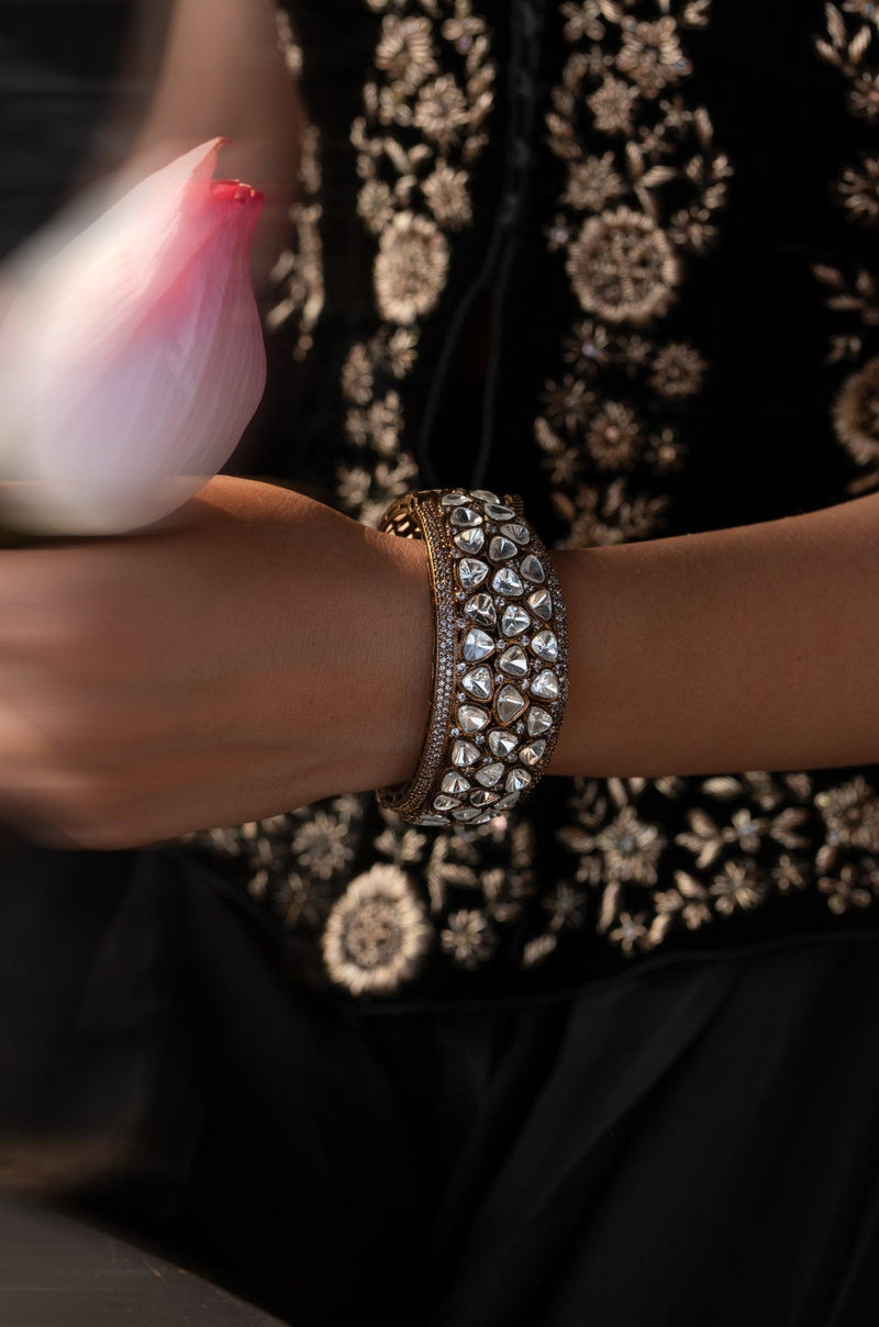 Victorian Polki Bangle - Dyulokha