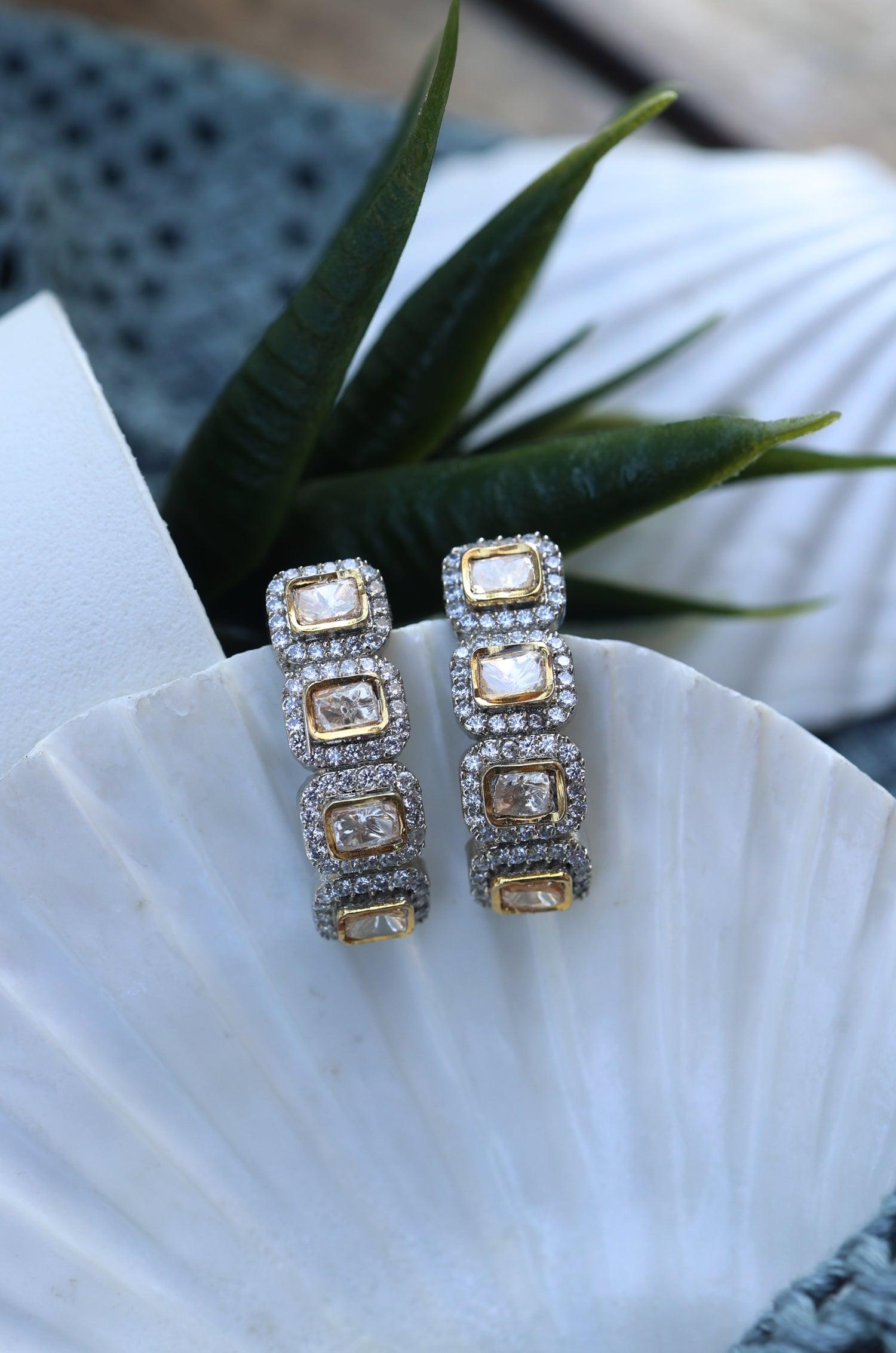 Polki Harmony Hoops - Dyulokha