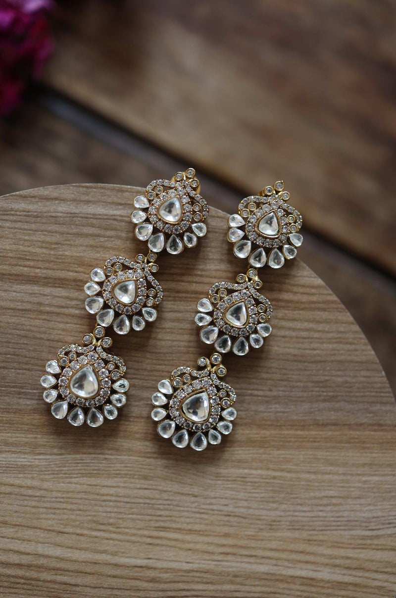 Dazzling Polki Earrings - Dyulokha