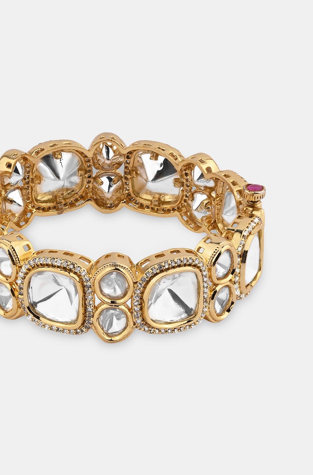 Radiant Polki Bangle - Dyulokha