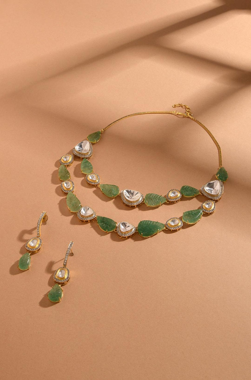 Fresh Mint Polki Set - Dyulokha