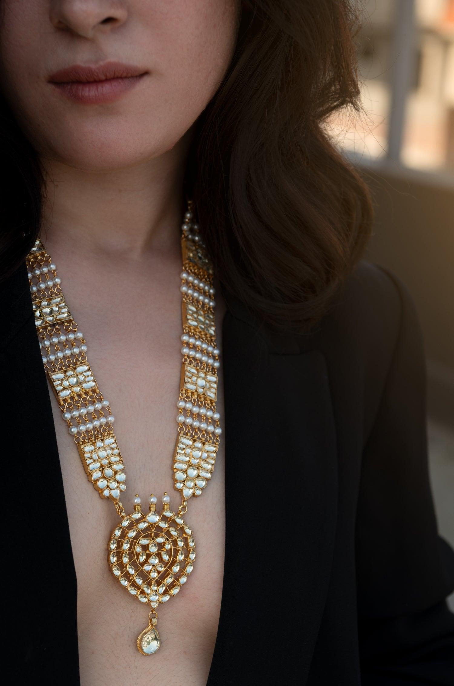 Kundan Glamour Long Set - Dyulokha