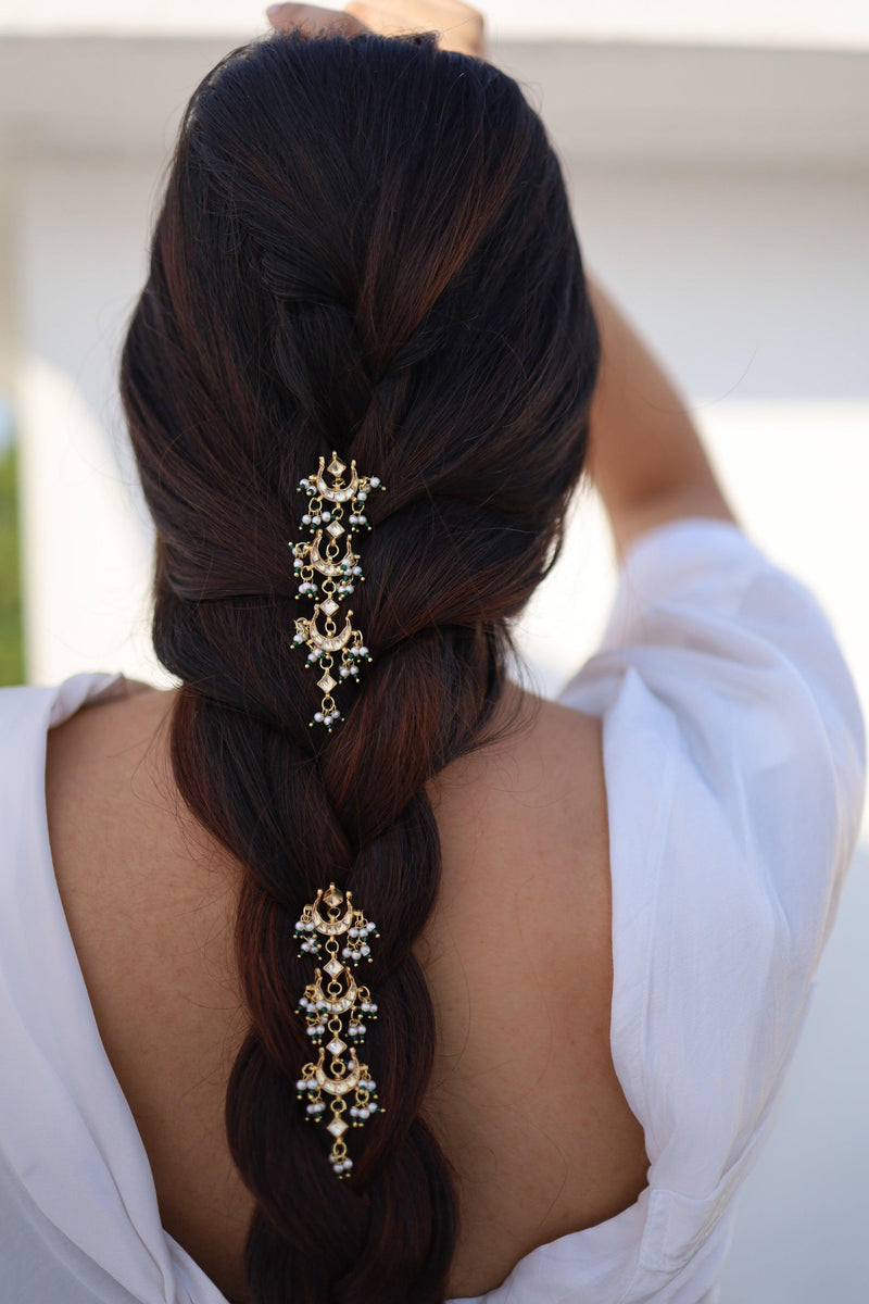 Kundan Braid pin - Dyulokha