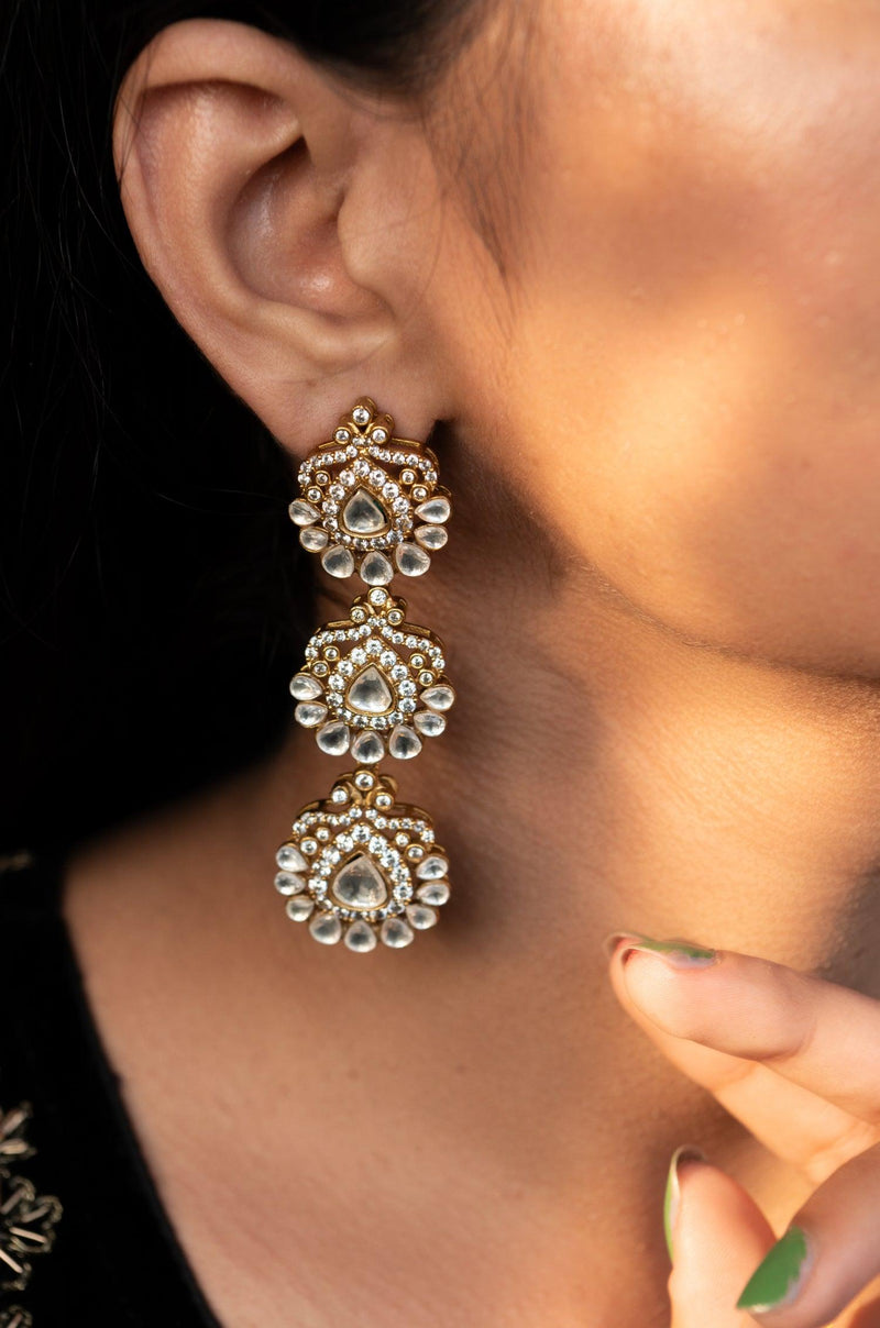 Dazzling Polki Earrings - Dyulokha