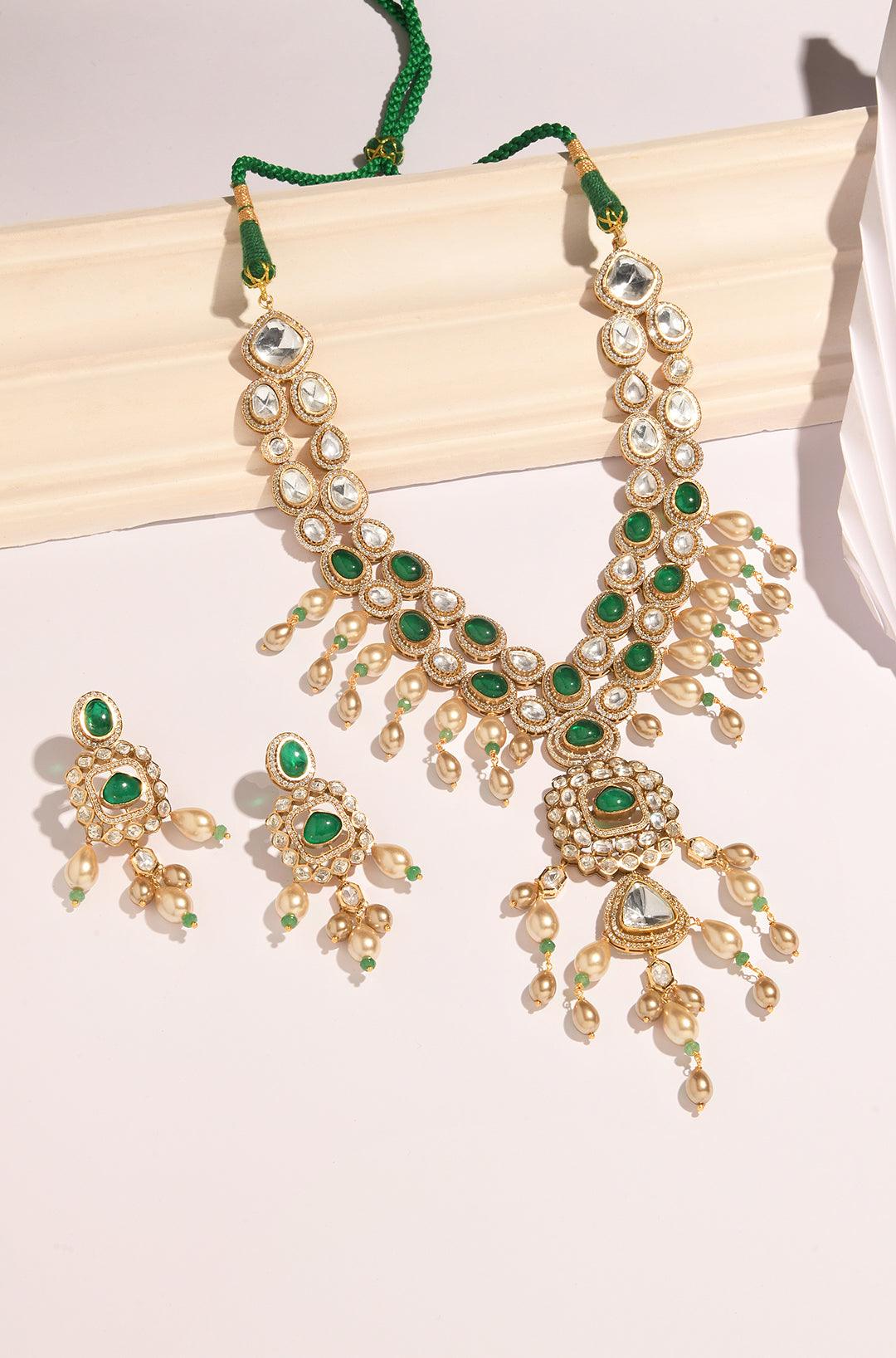 Majestic Charm Ranihaar Necklace Set - Dyulokha