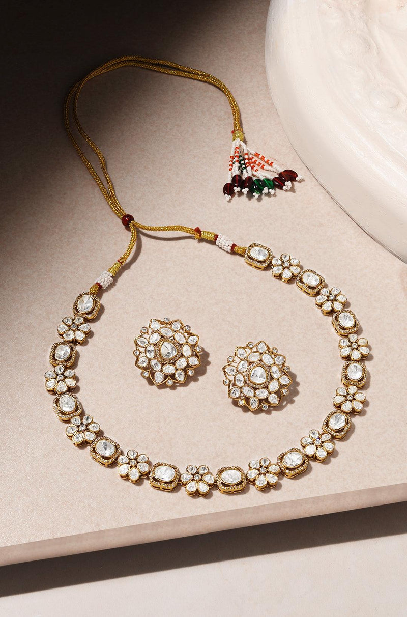 Blooming Polki Charm Set - Dyulokha