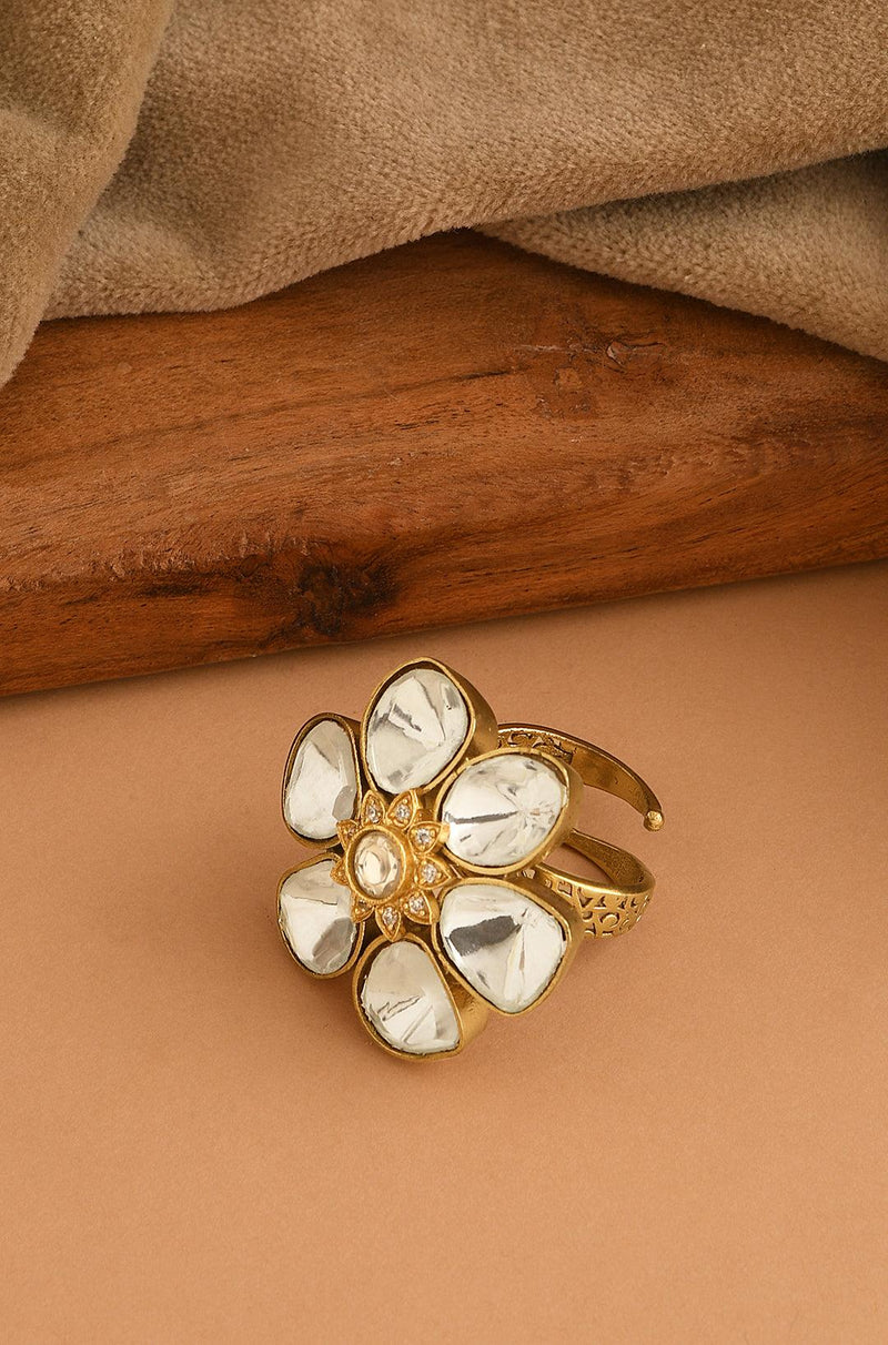 Polki Brilliance Ring - Dyulokha