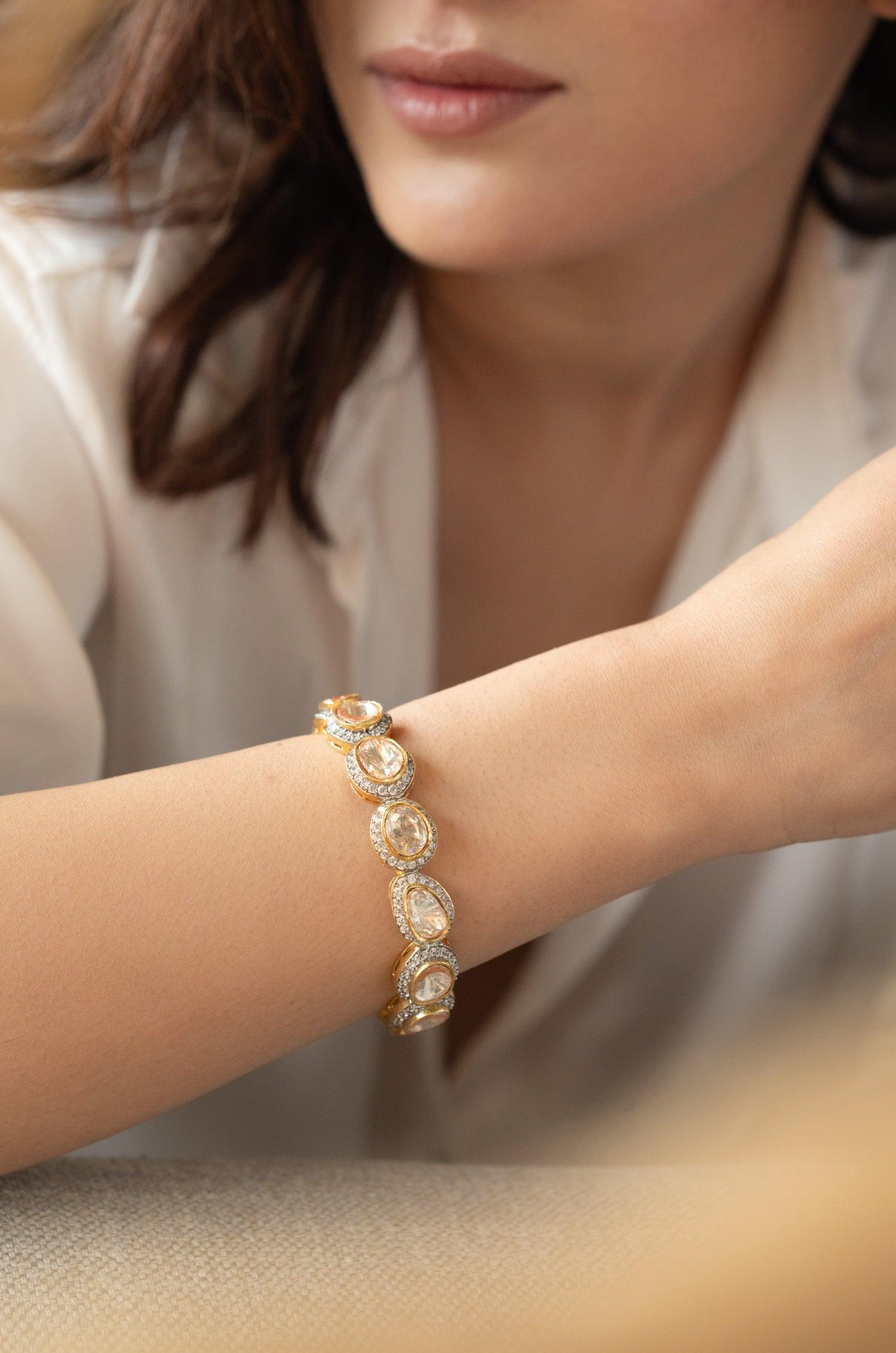 Dazzling Polki Bangle - Dyulokha