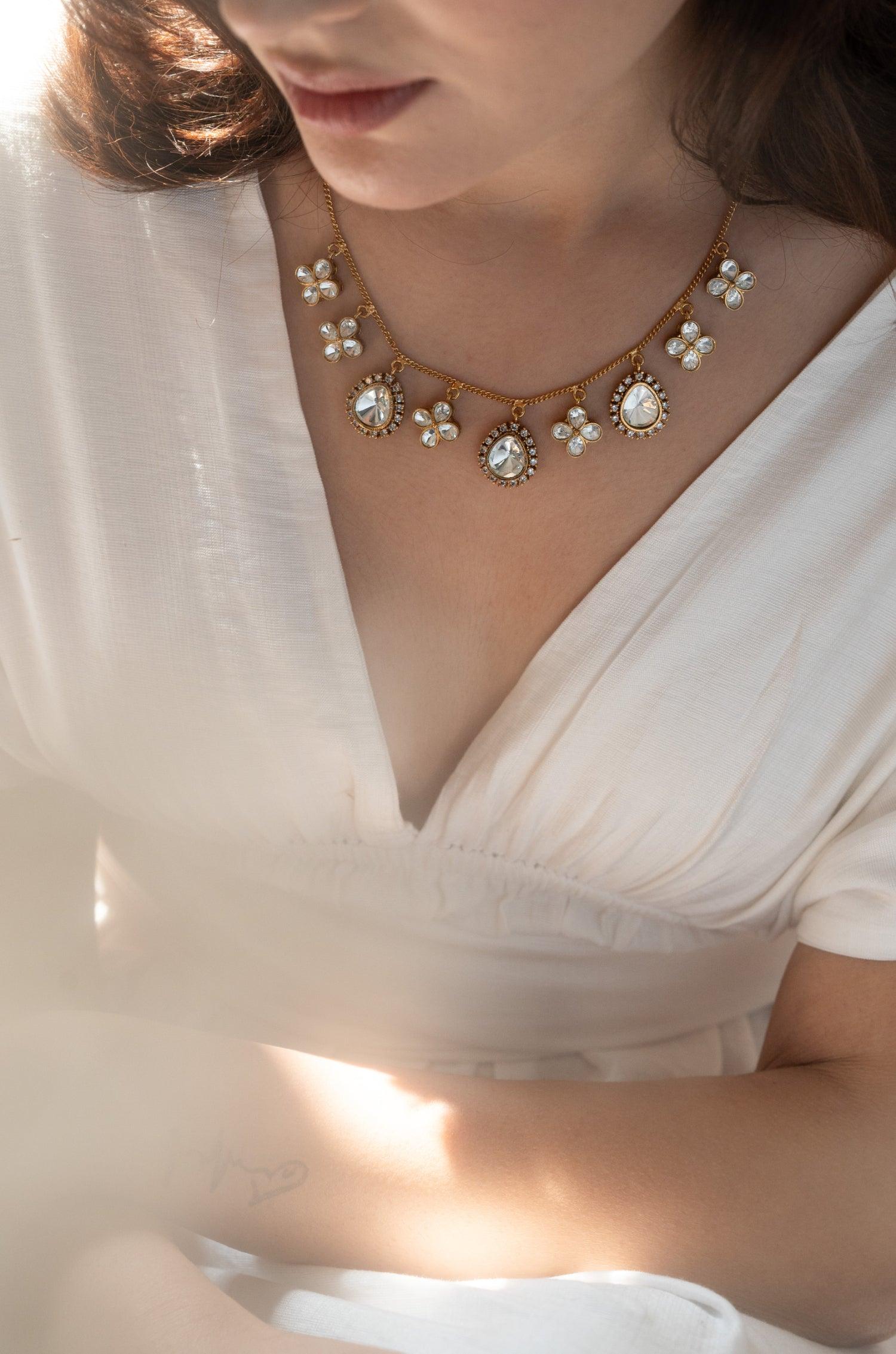 Classic Polki Necklace - Dyulokha