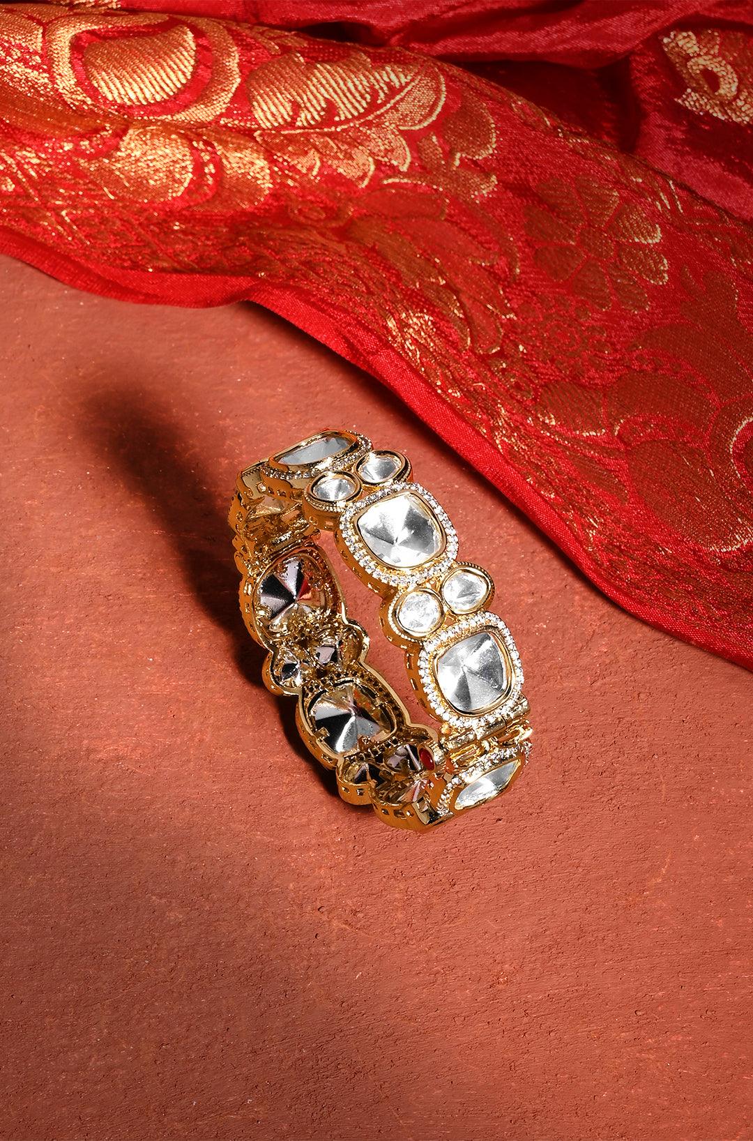 Radiant Polki Bangle - Dyulokha