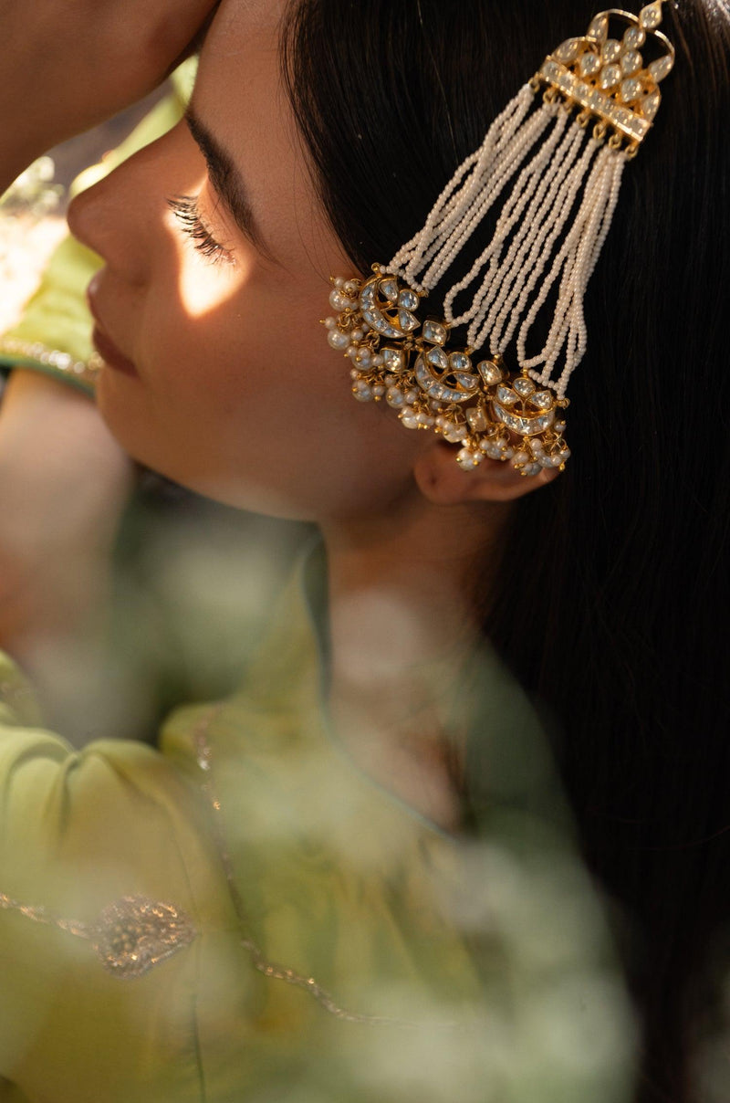 Royal Kundan Pearl Passa - Dyulokha