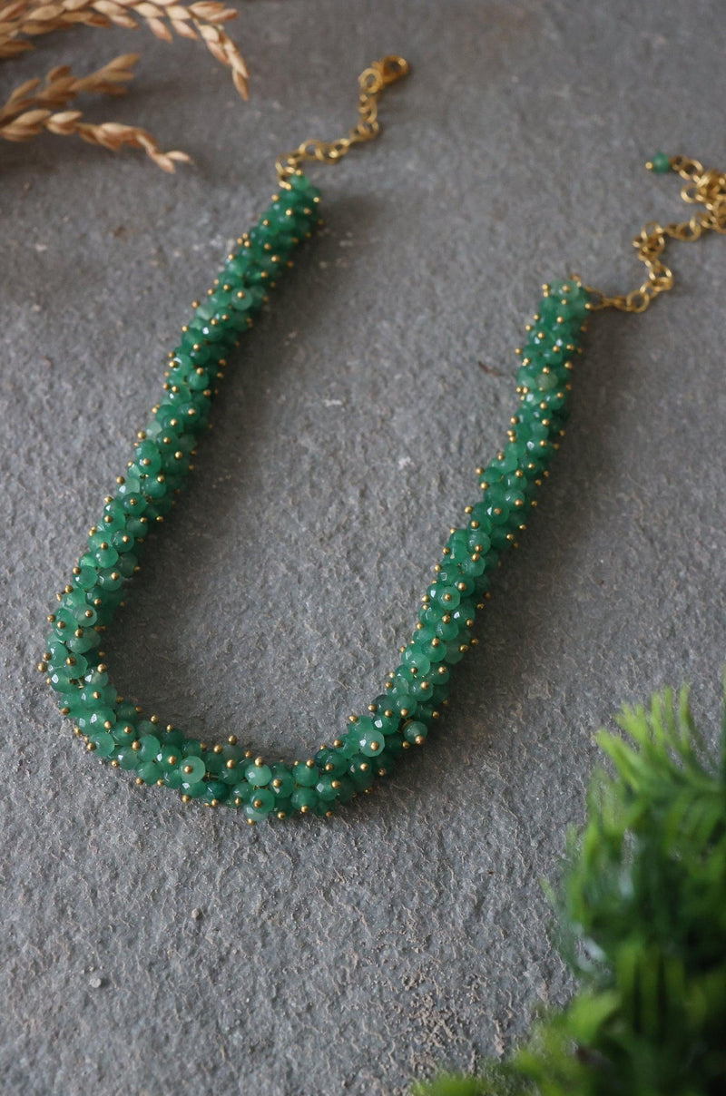 Green Onyx Elegance Necklace - Dyulokha