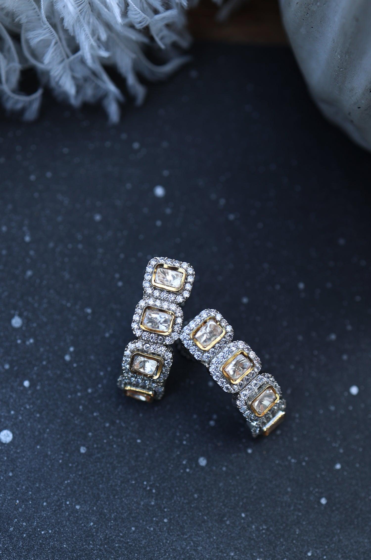 Polki Harmony Hoops - Dyulokha