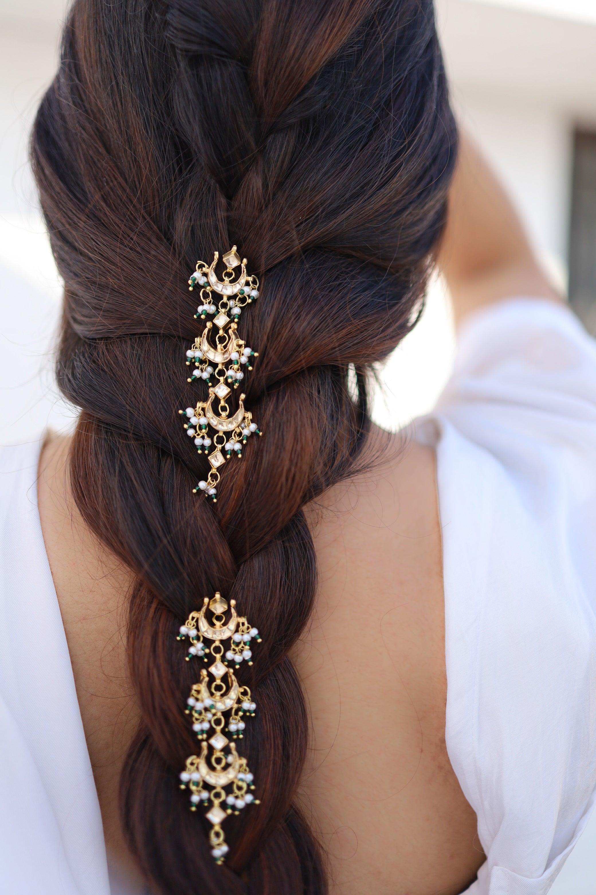 Kundan Braid pin - Dyulokha