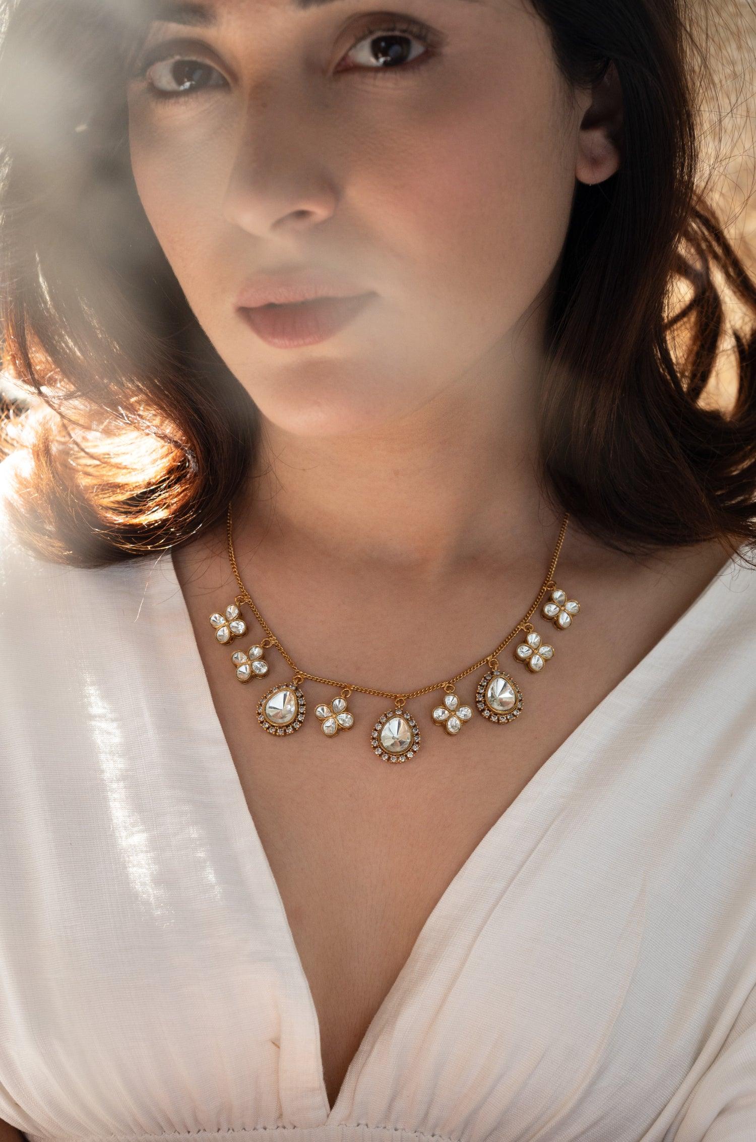 Classic Polki Necklace - Dyulokha