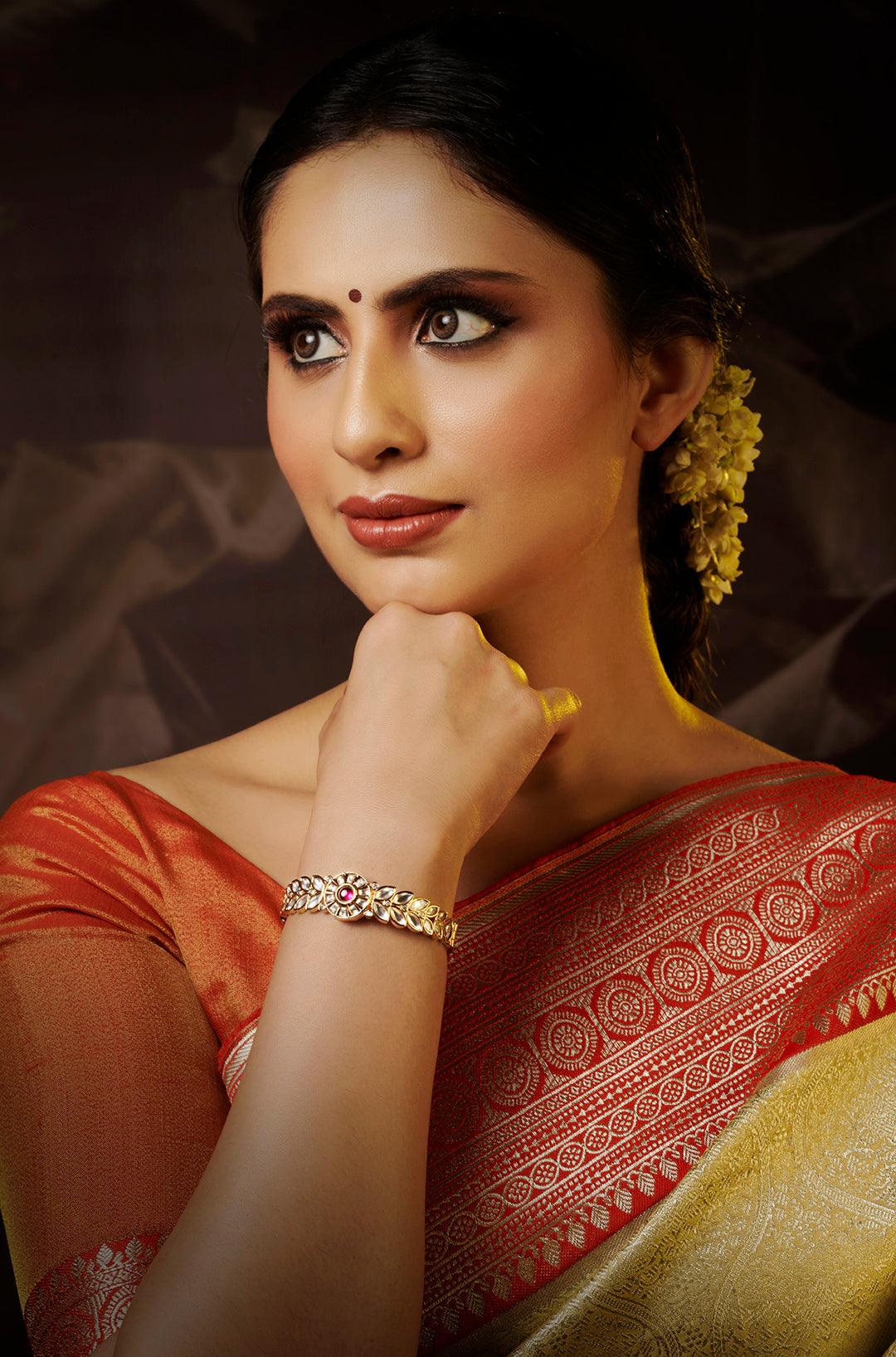 Dramatic Kundan Bracelet - Dyulokha