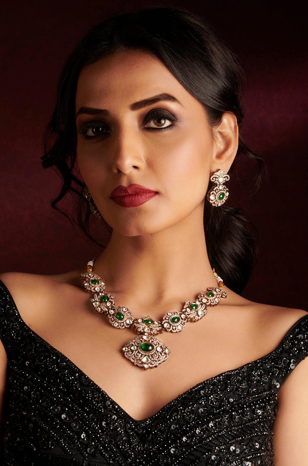 Emerald Victorian Charm Set - Dyulokha