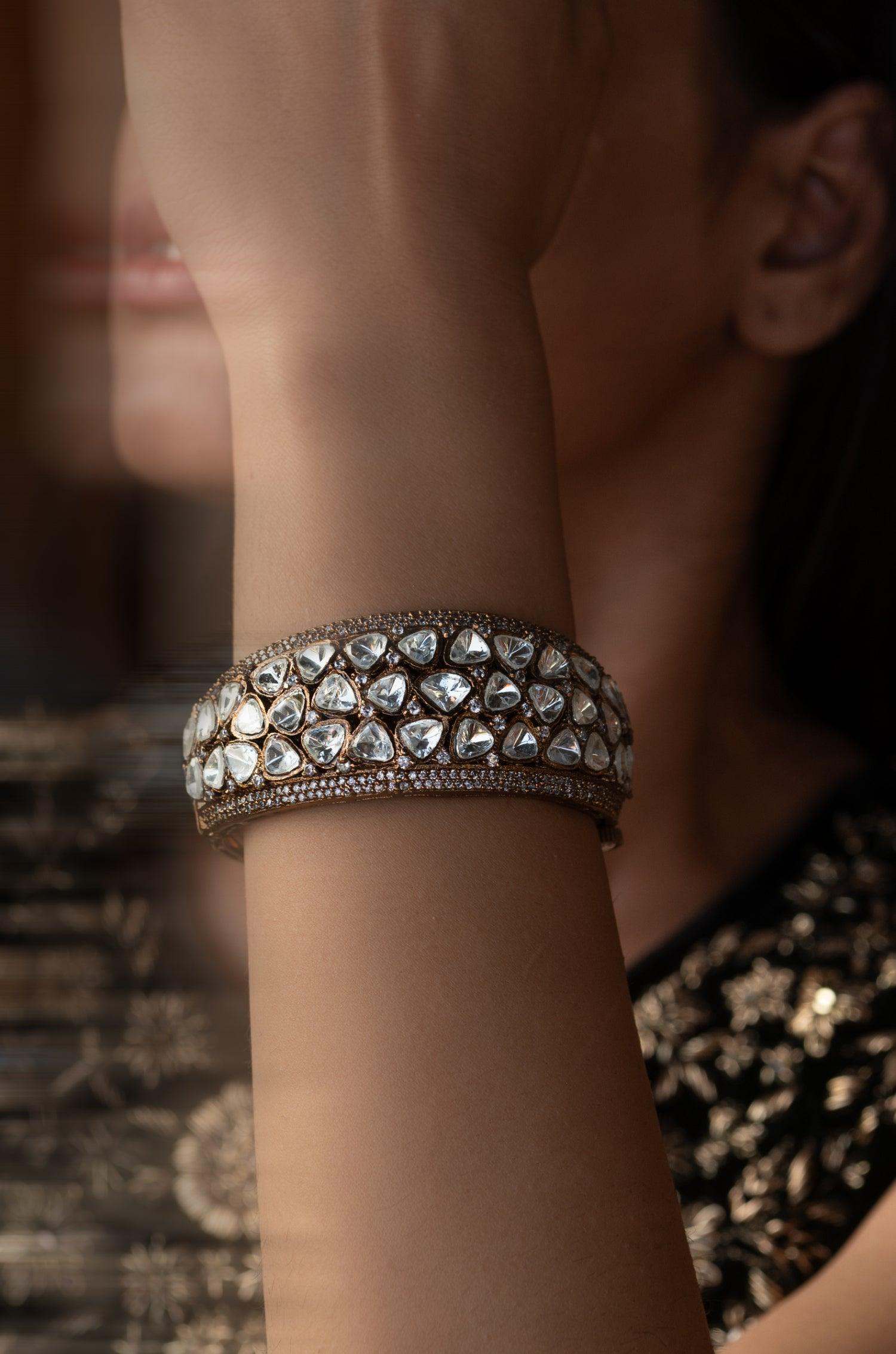 Victorian Polki Bangle - Dyulokha