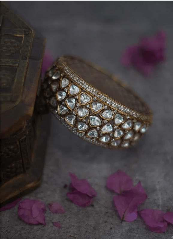 Victorian Polki Bangle - Dyulokha