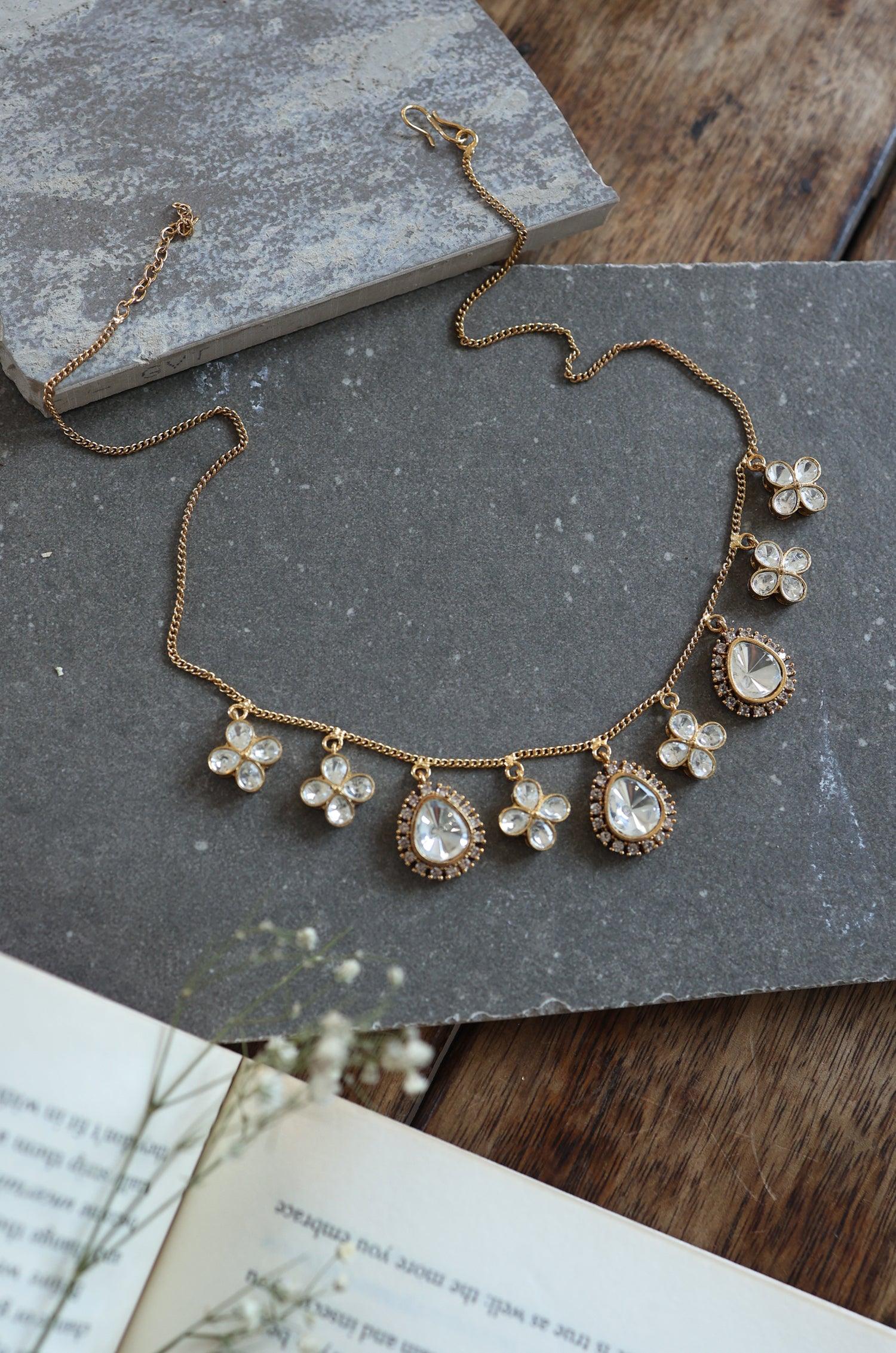 Classic Polki Necklace - Dyulokha