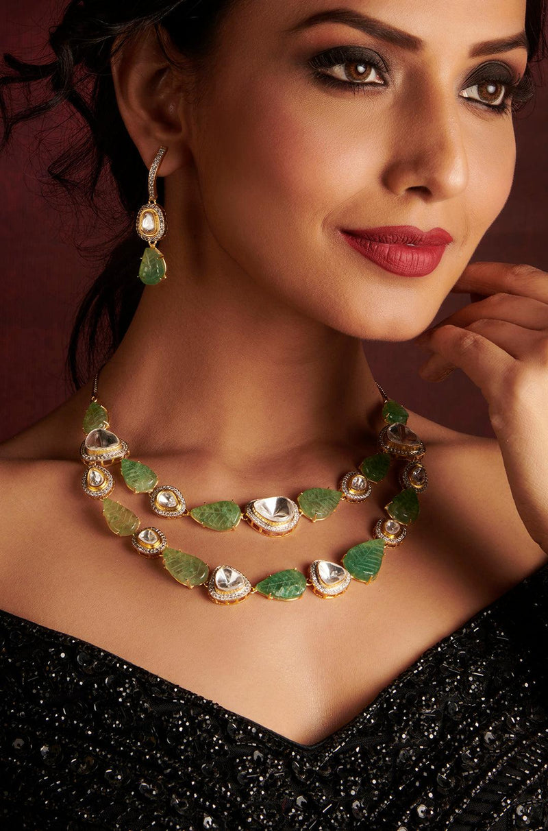 Fresh Mint Polki Set - Dyulokha