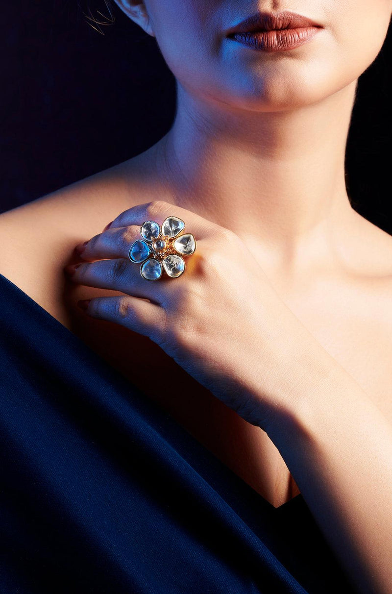 Polki Brilliance Ring - Dyulokha