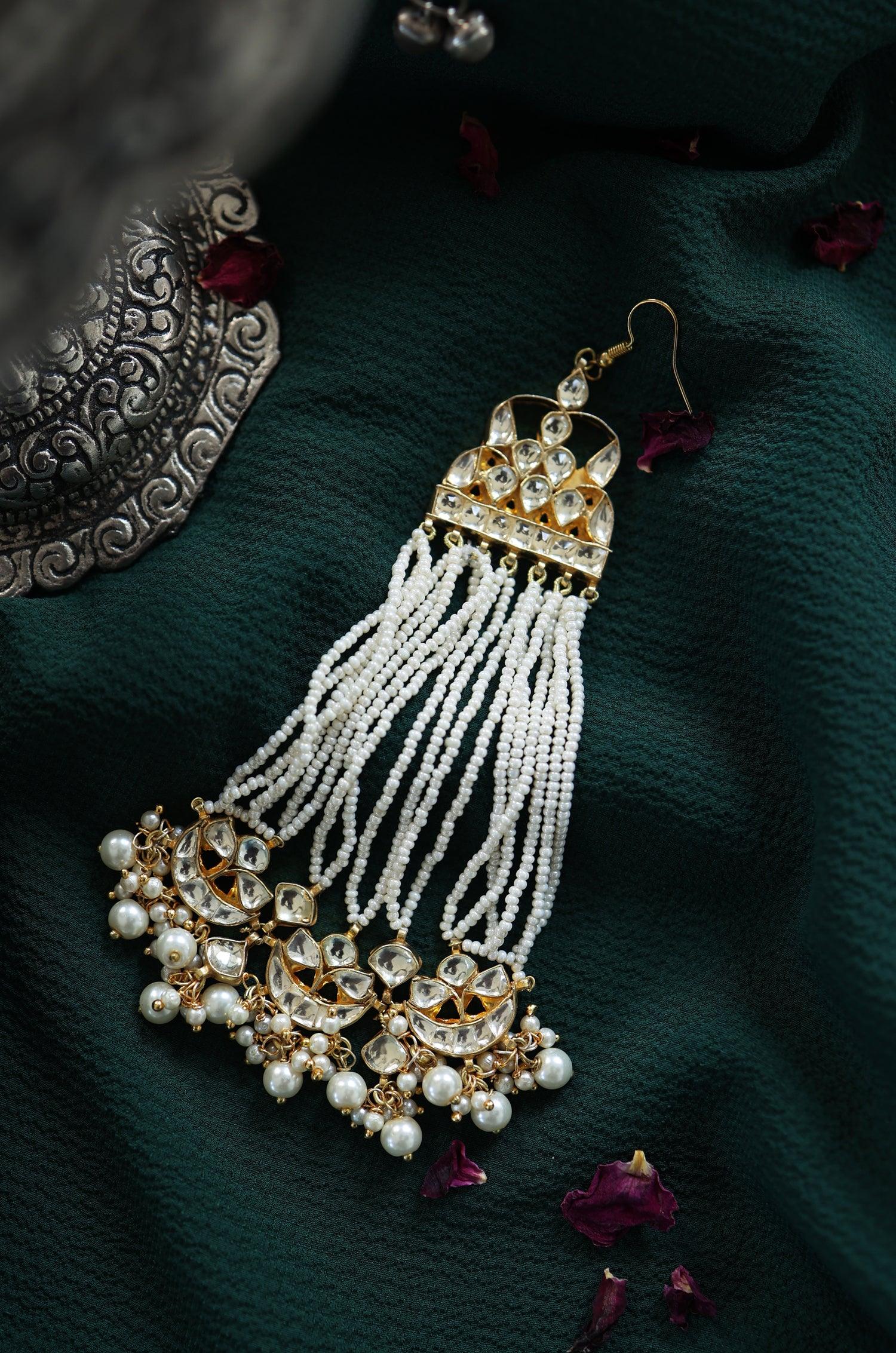 Royal Kundan Pearl Passa - Dyulokha