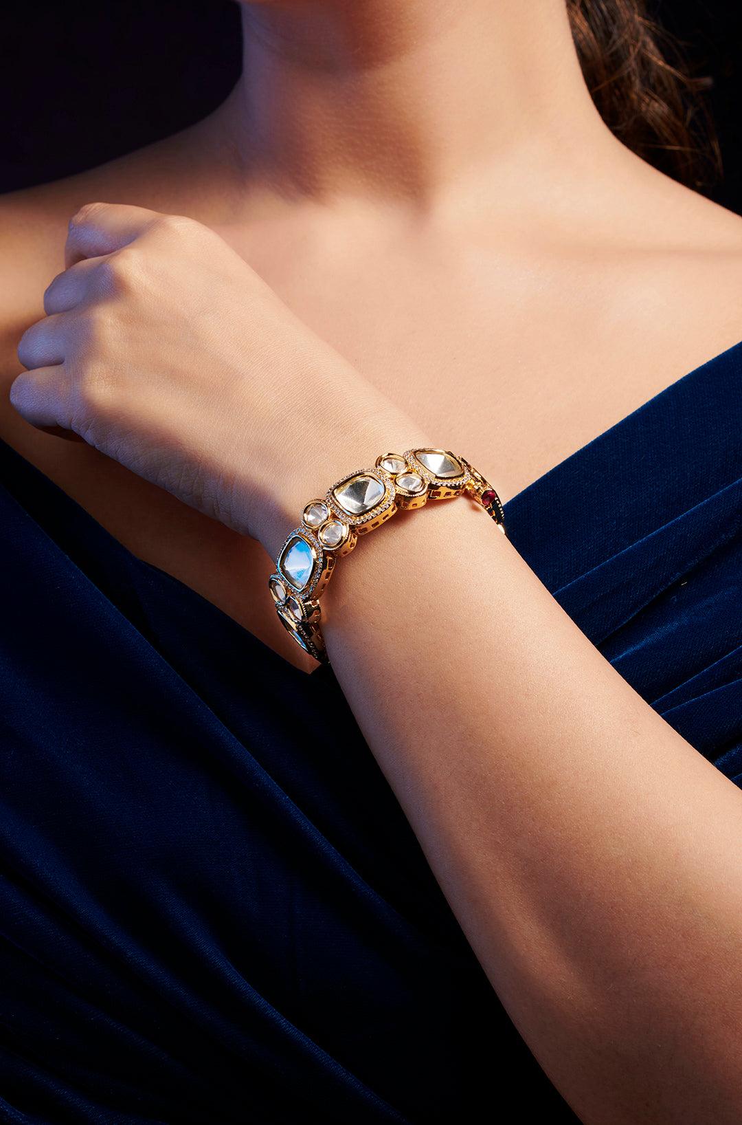 Radiant Polki Bangle - Dyulokha