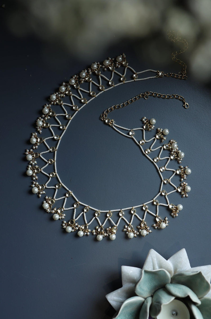 Kundan Pearl Kamarbandh - Dyulokha