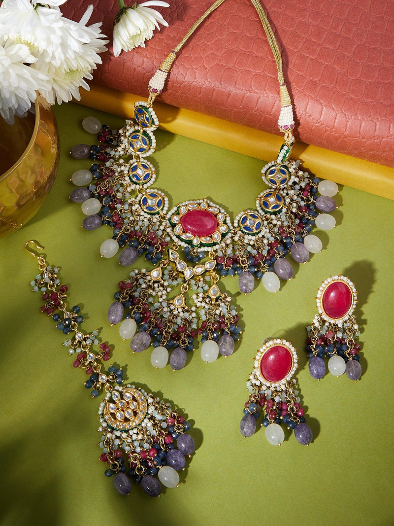 Cultural Rich Maangtikka Choker set - Dyulokha