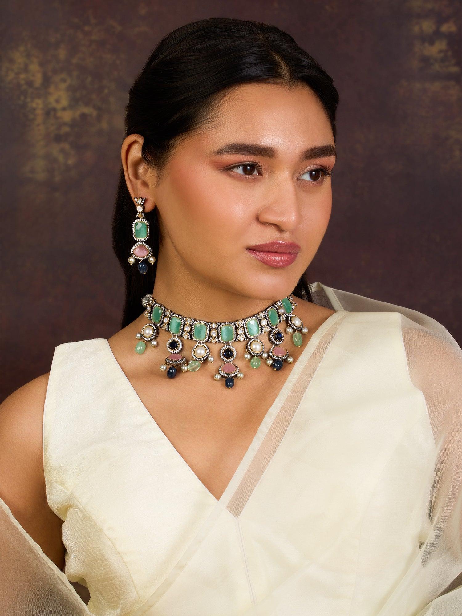 Antique Glam Choker set - Dyulokha