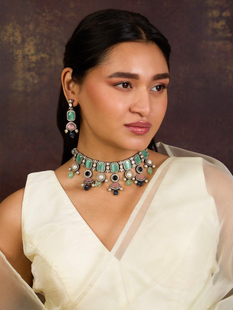 Antique Glam Choker set - Dyulokha