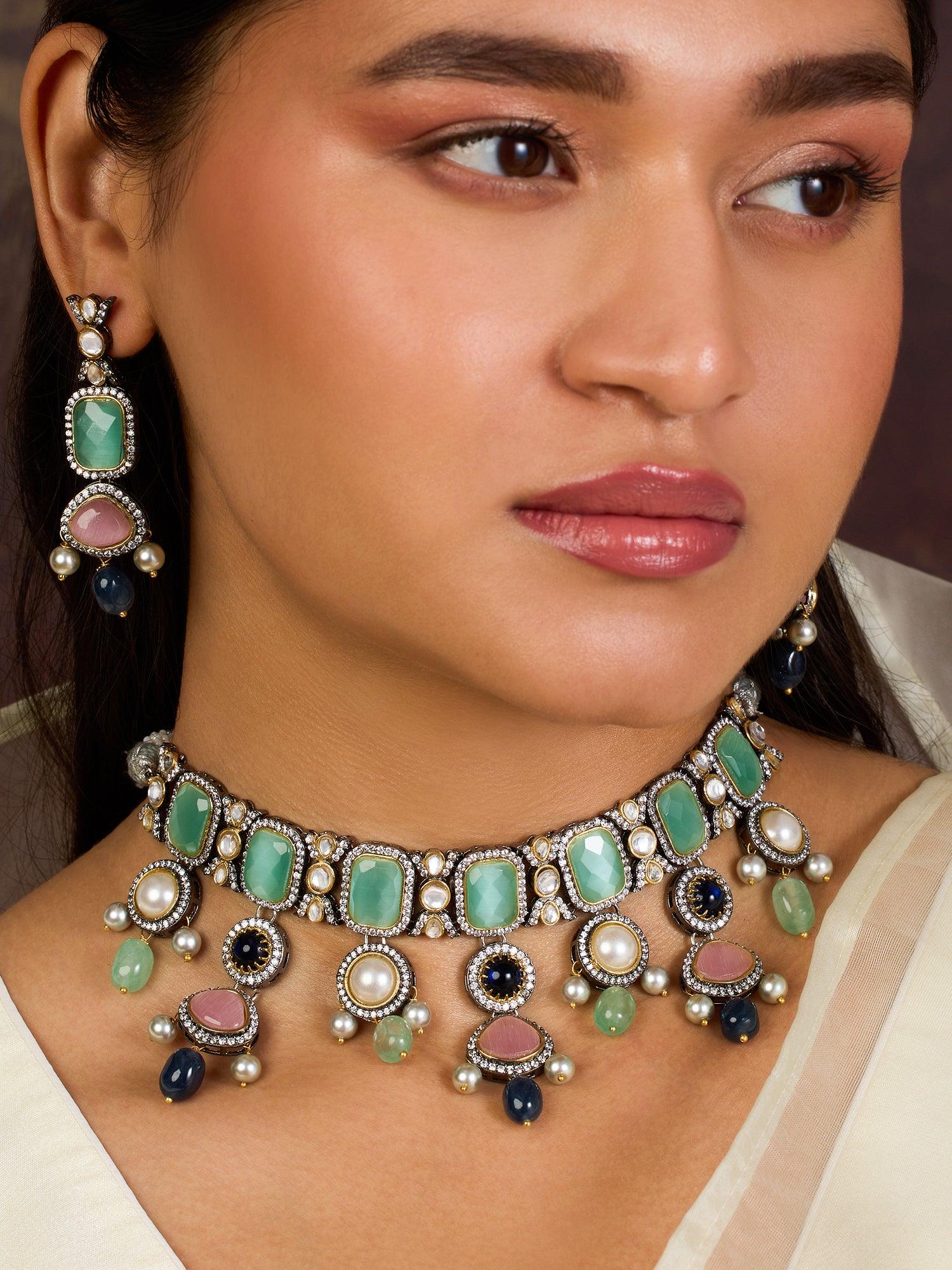 Antique Glam Choker set - Dyulokha